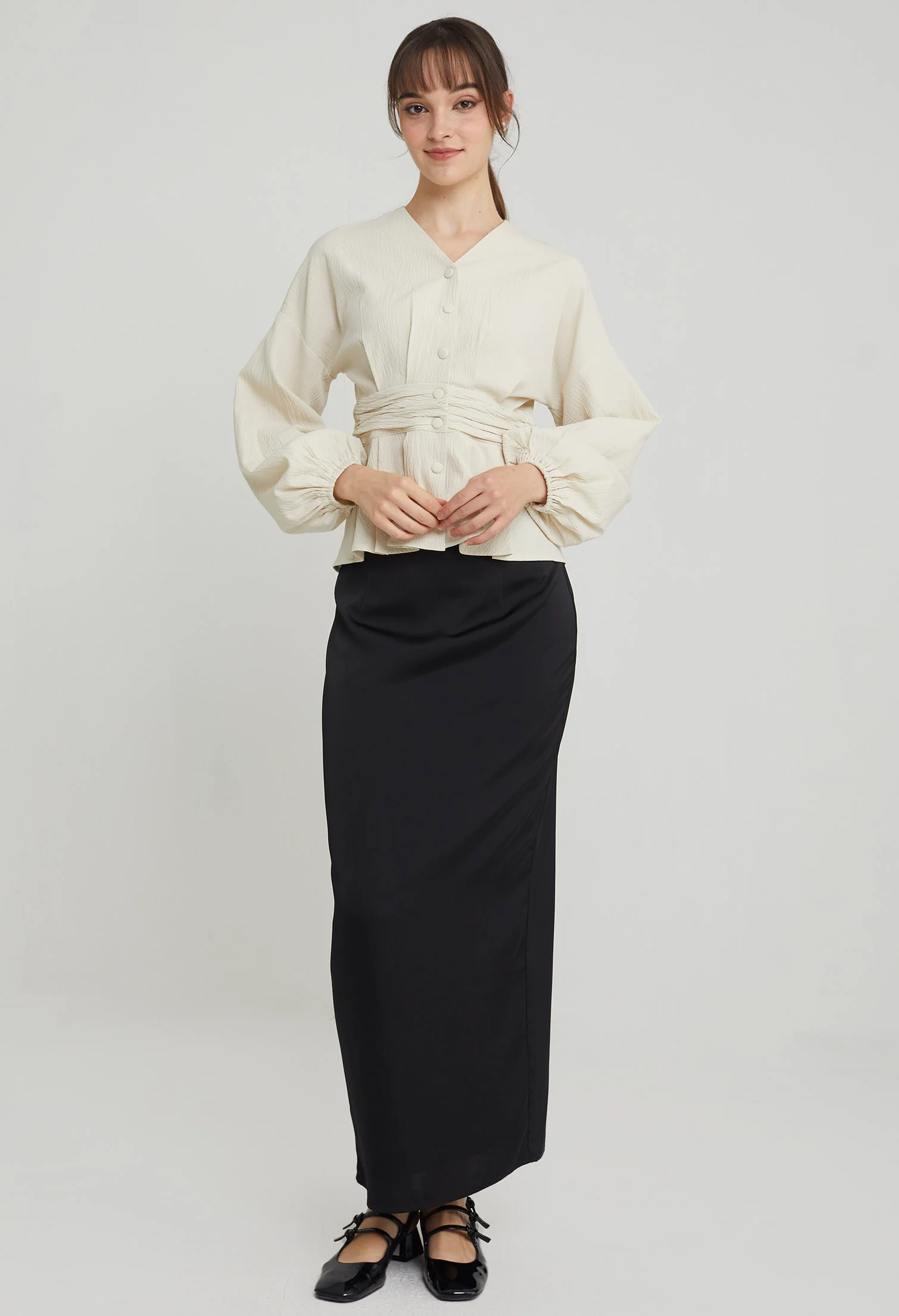 Elegance Ruched Waist Top