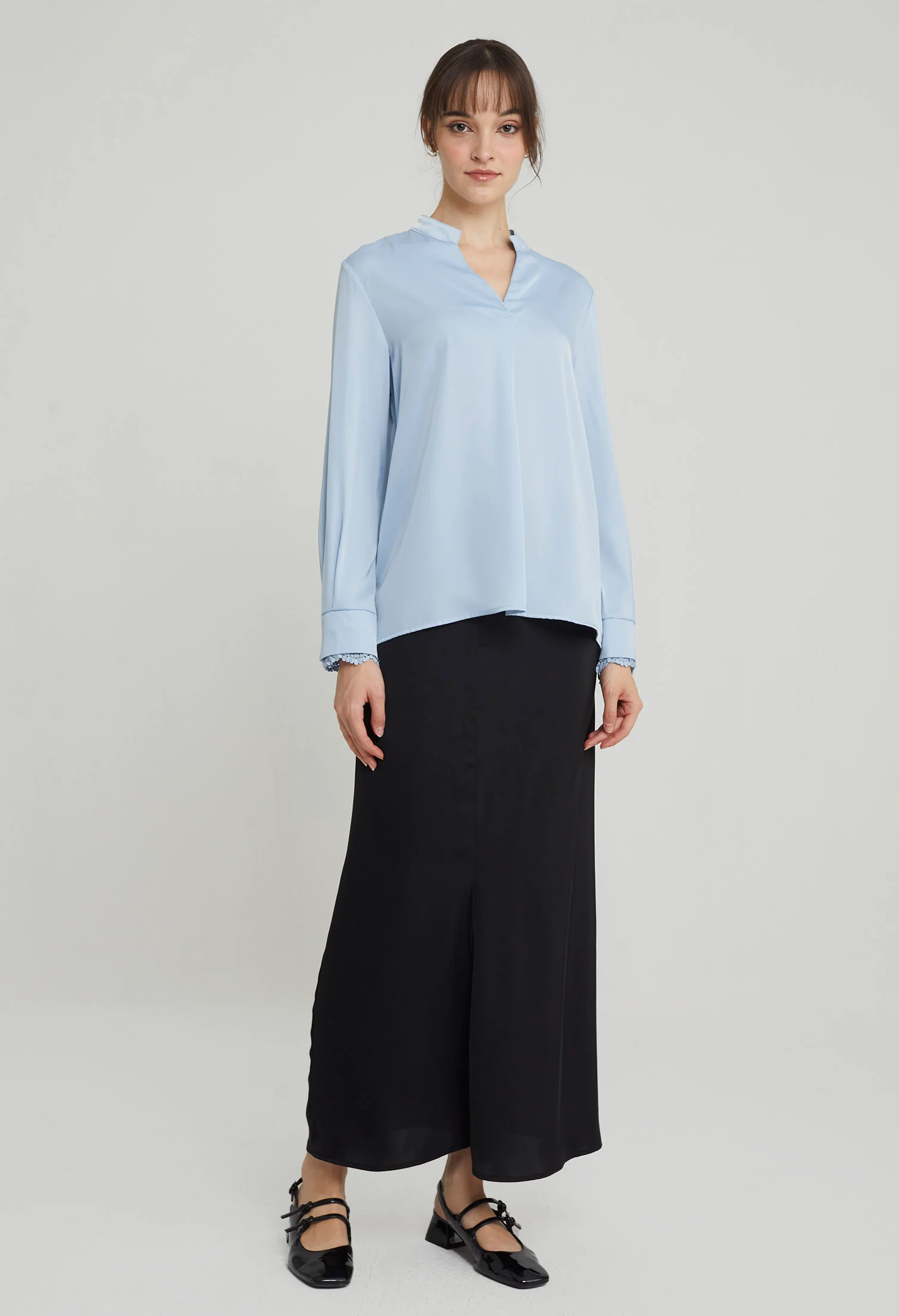 Prim Peekaboo Lace Blouse