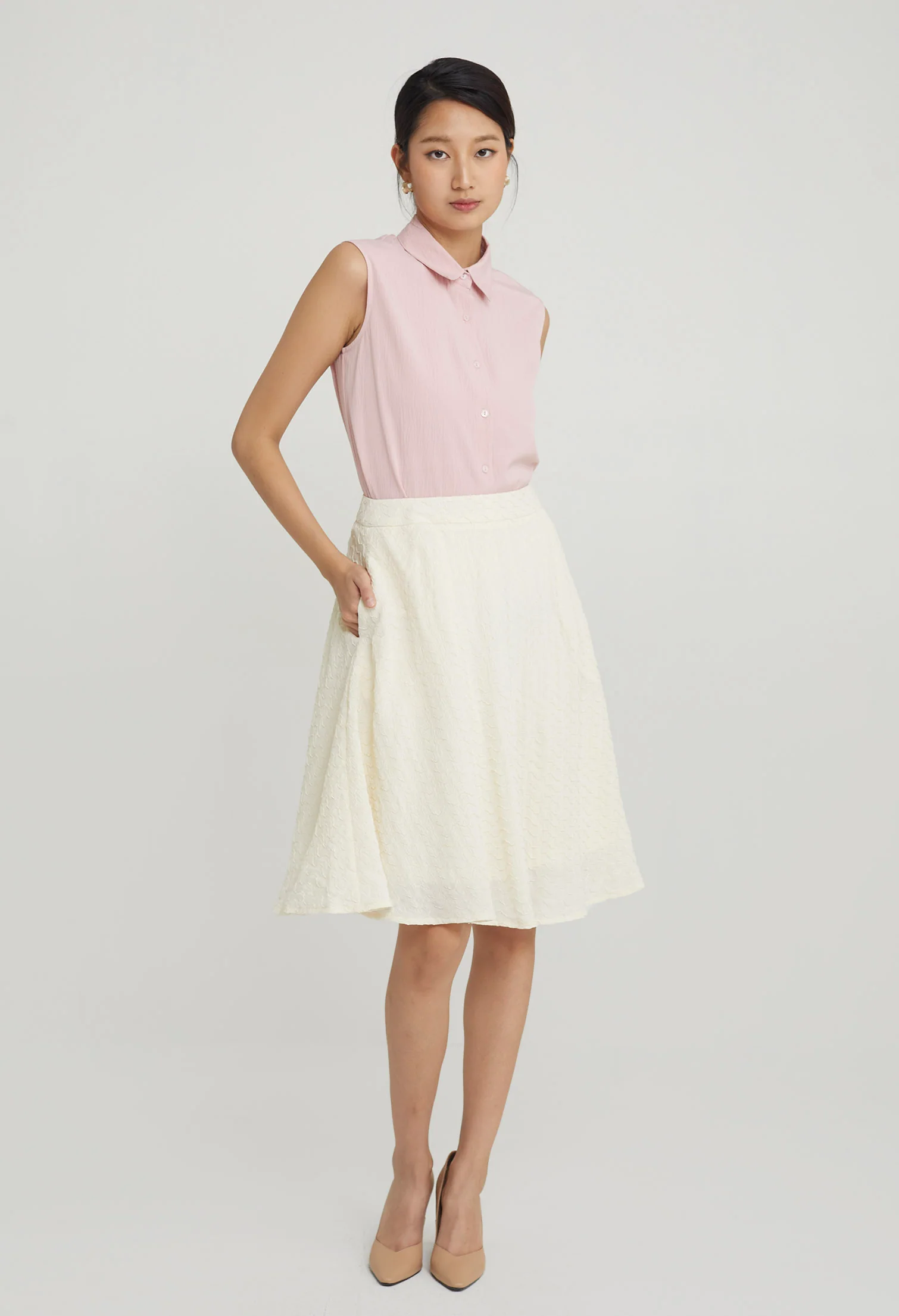 Wavy Bliss Midi Skirt