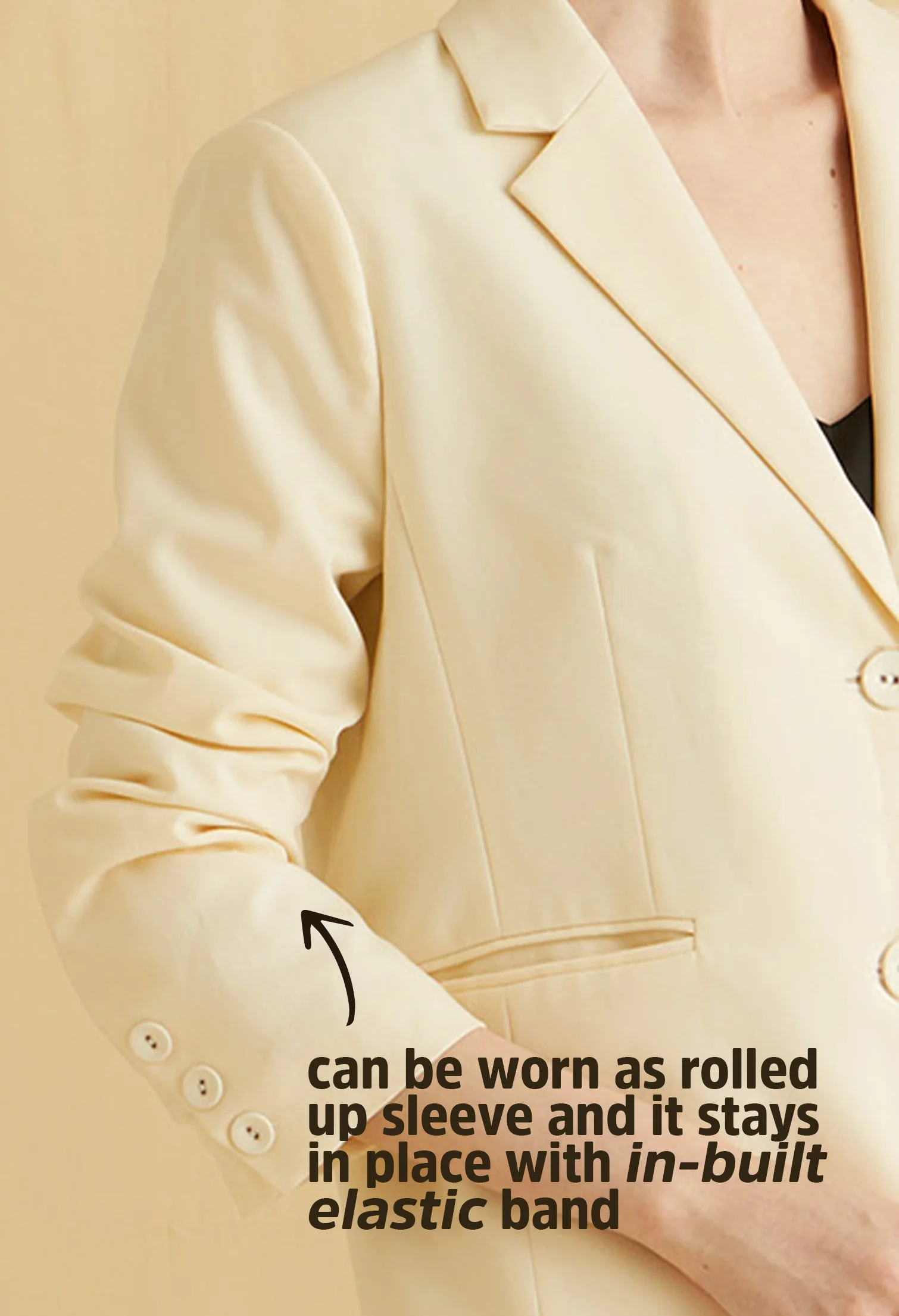 Refined Frame V-Neck Blazer