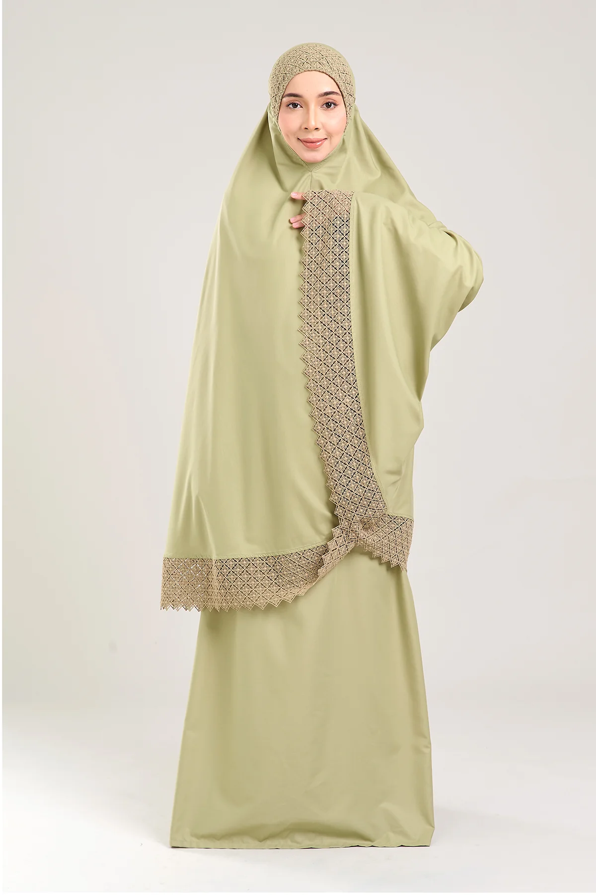 Telekung Modish Asanoha