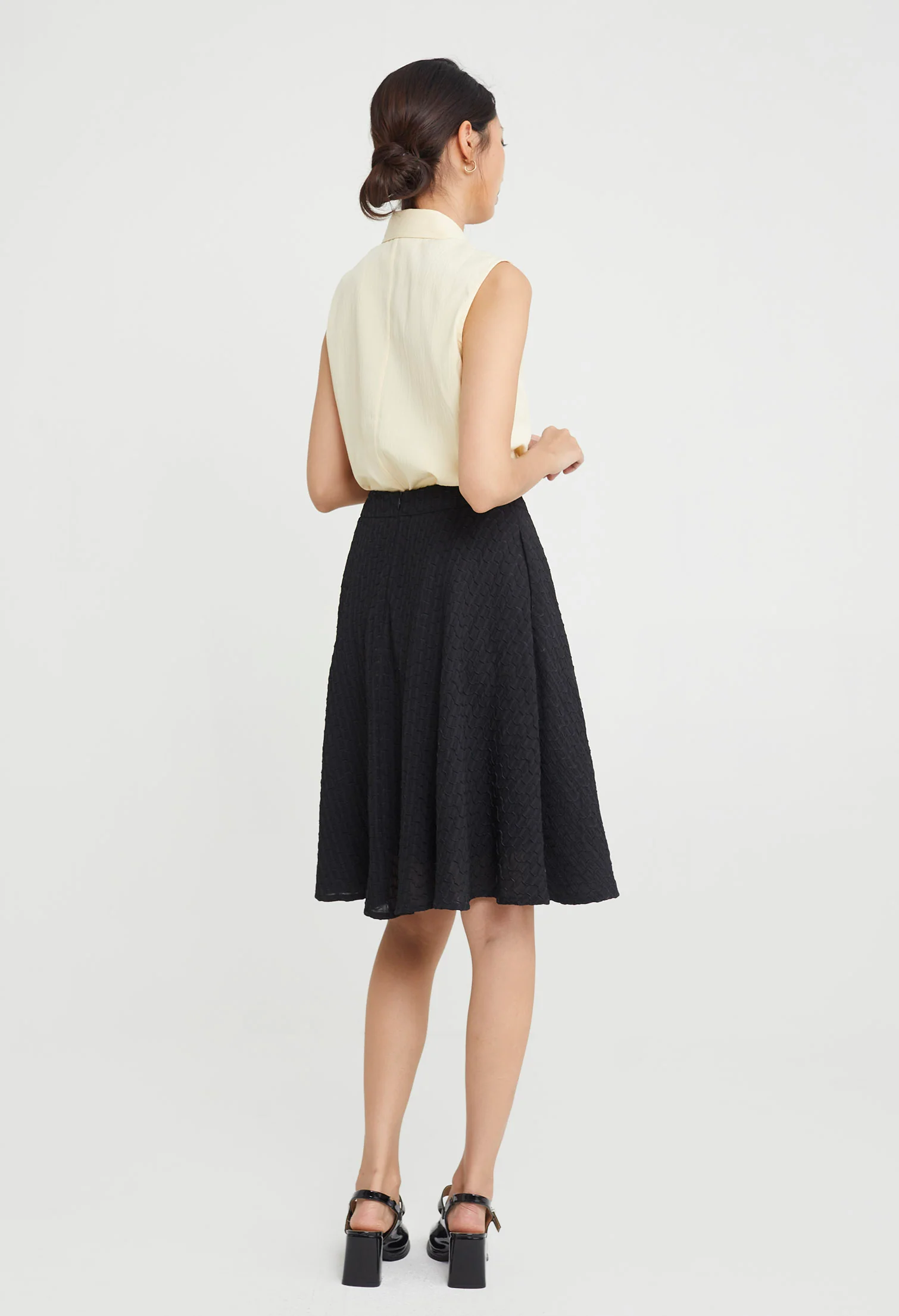 Wavy Bliss Midi Skirt