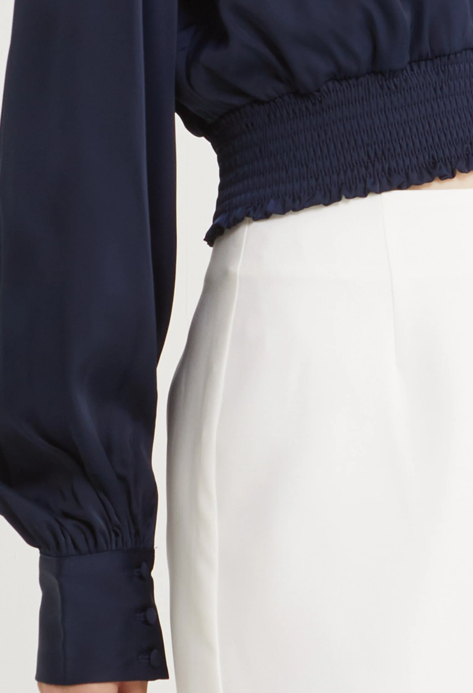 Satin Embrace Long Sleeves Blouse