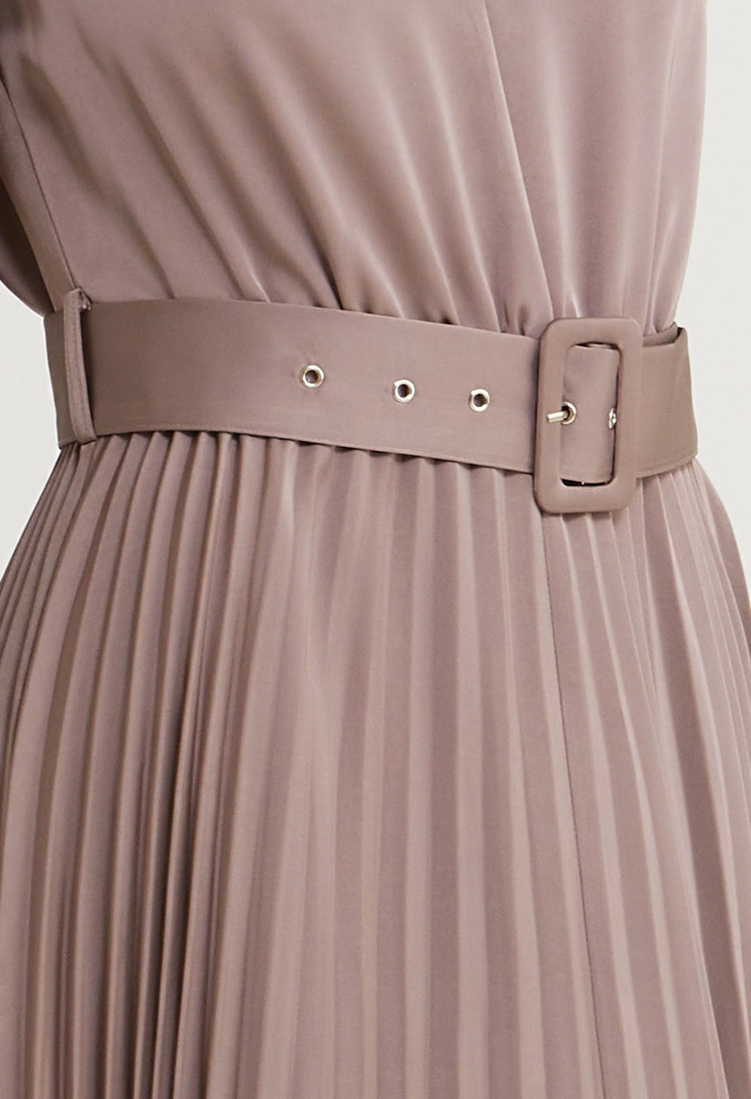 Sway Satin Pleated Midi Dress