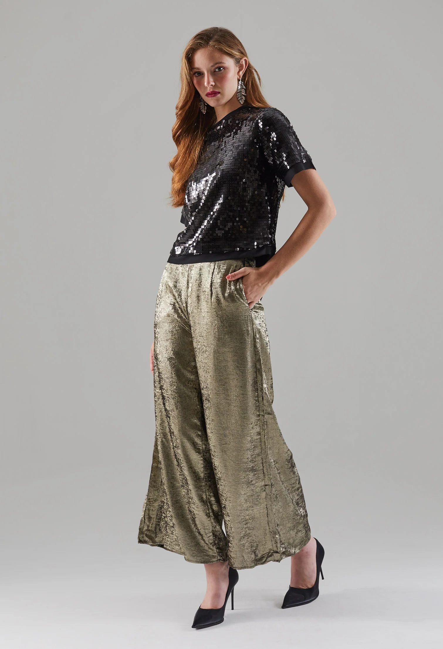 Agleam Shimmer Blouse