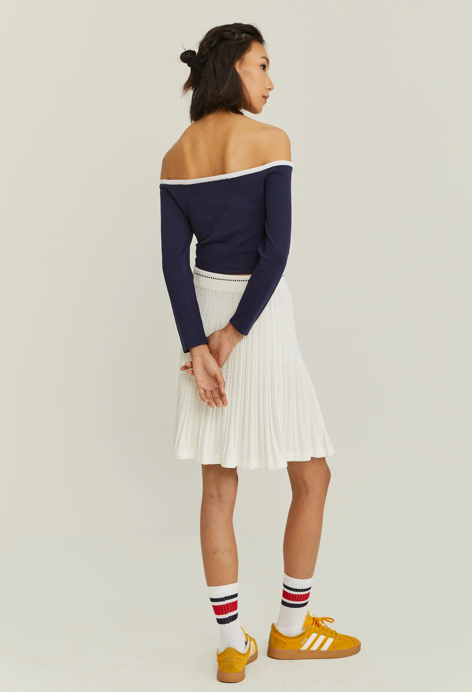 Panelled Knit Skirt