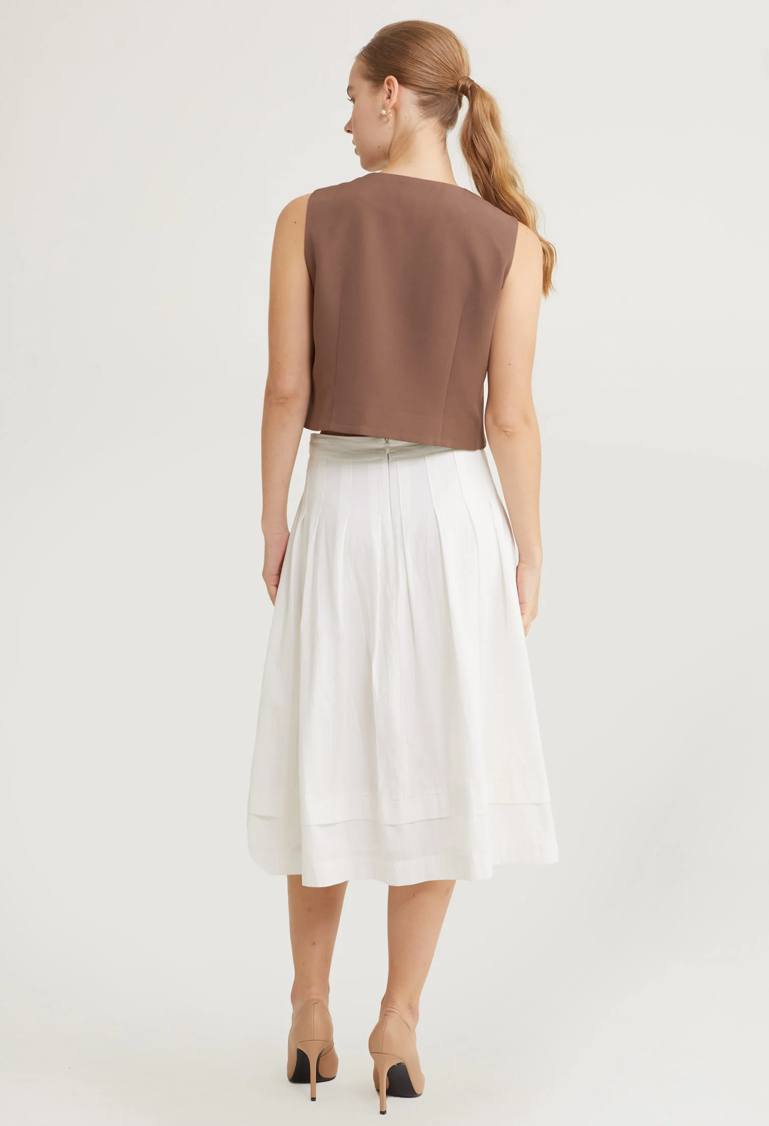 Sculpted Charm Sleeveless Top