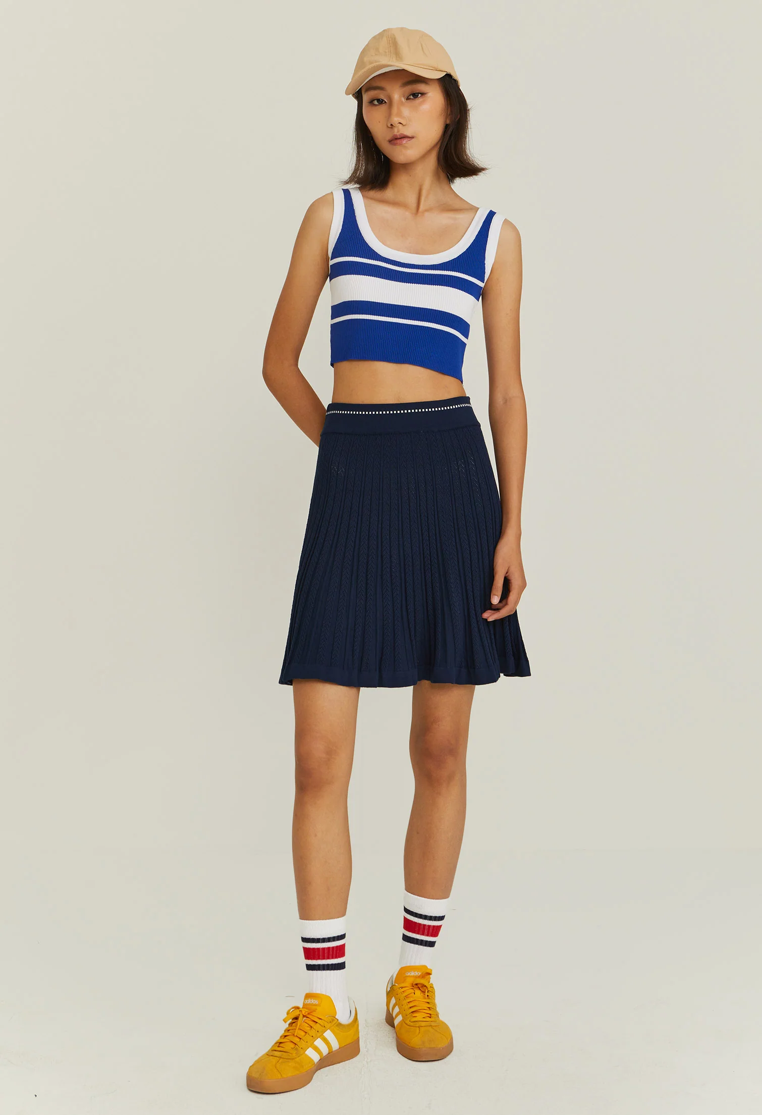 Panelled Knit Skirt
