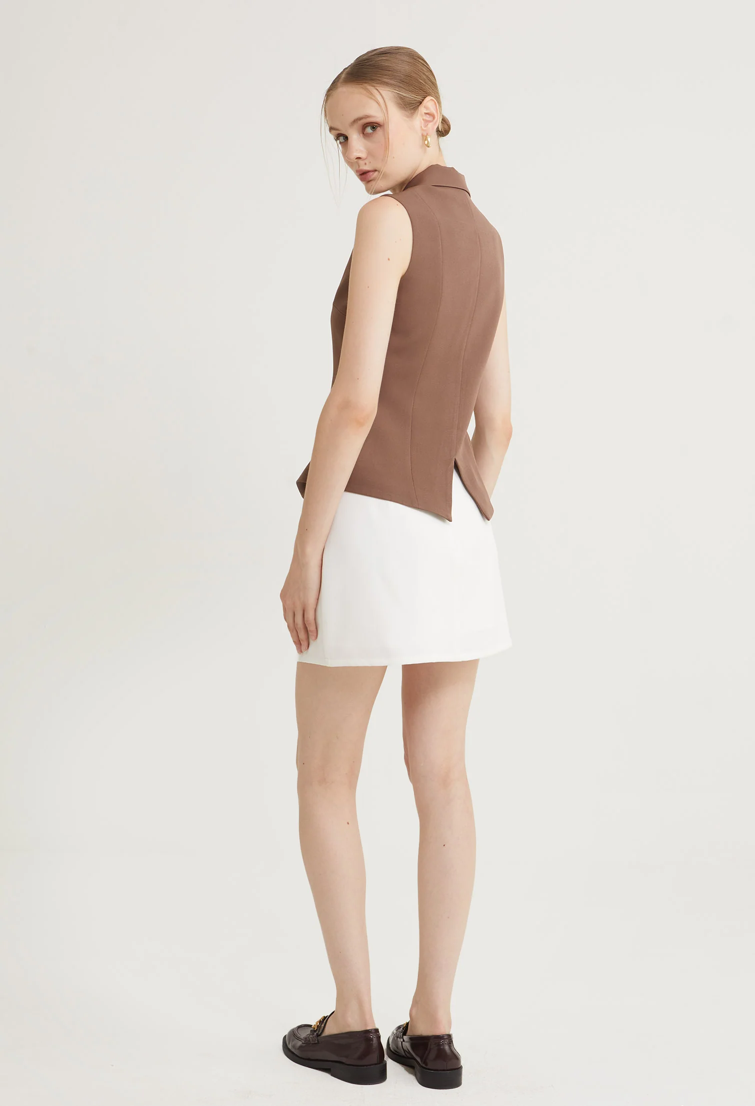 Golden Muse Cinched Vest