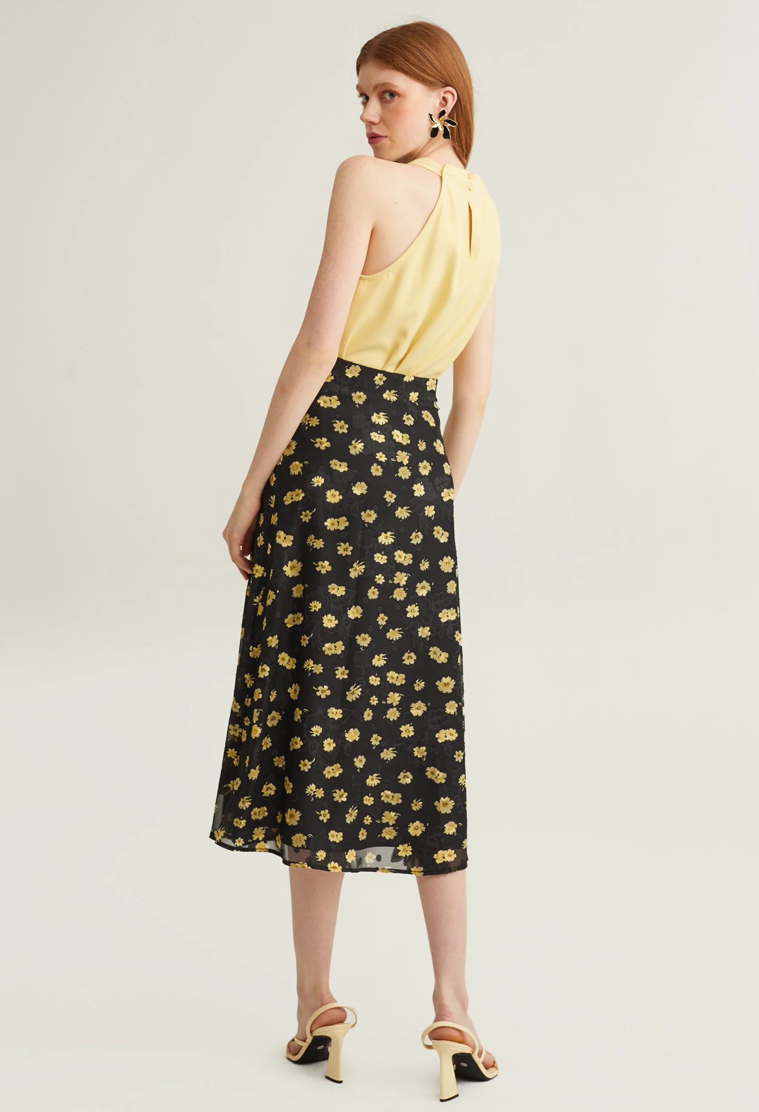 Abloom Double Layered Midi Skirt