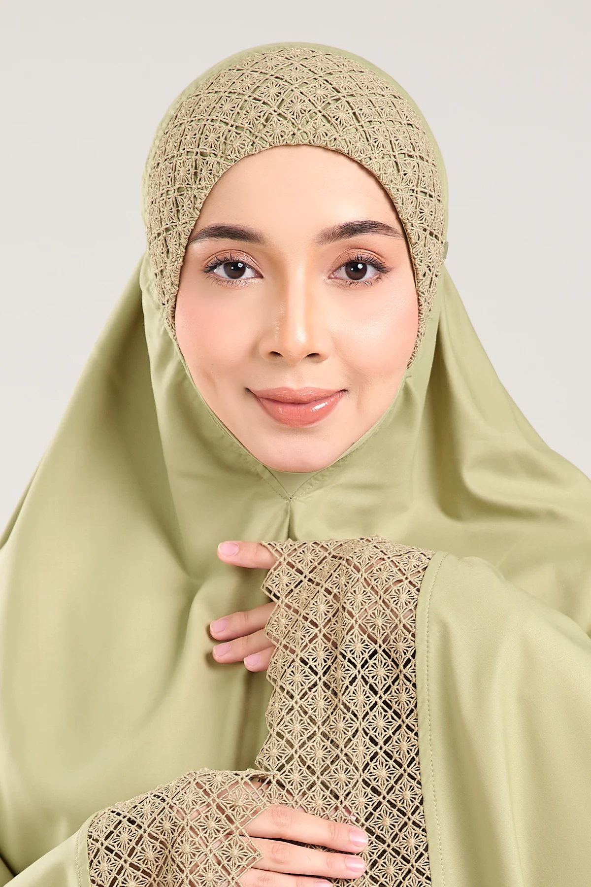 Telekung Modish Asanoha