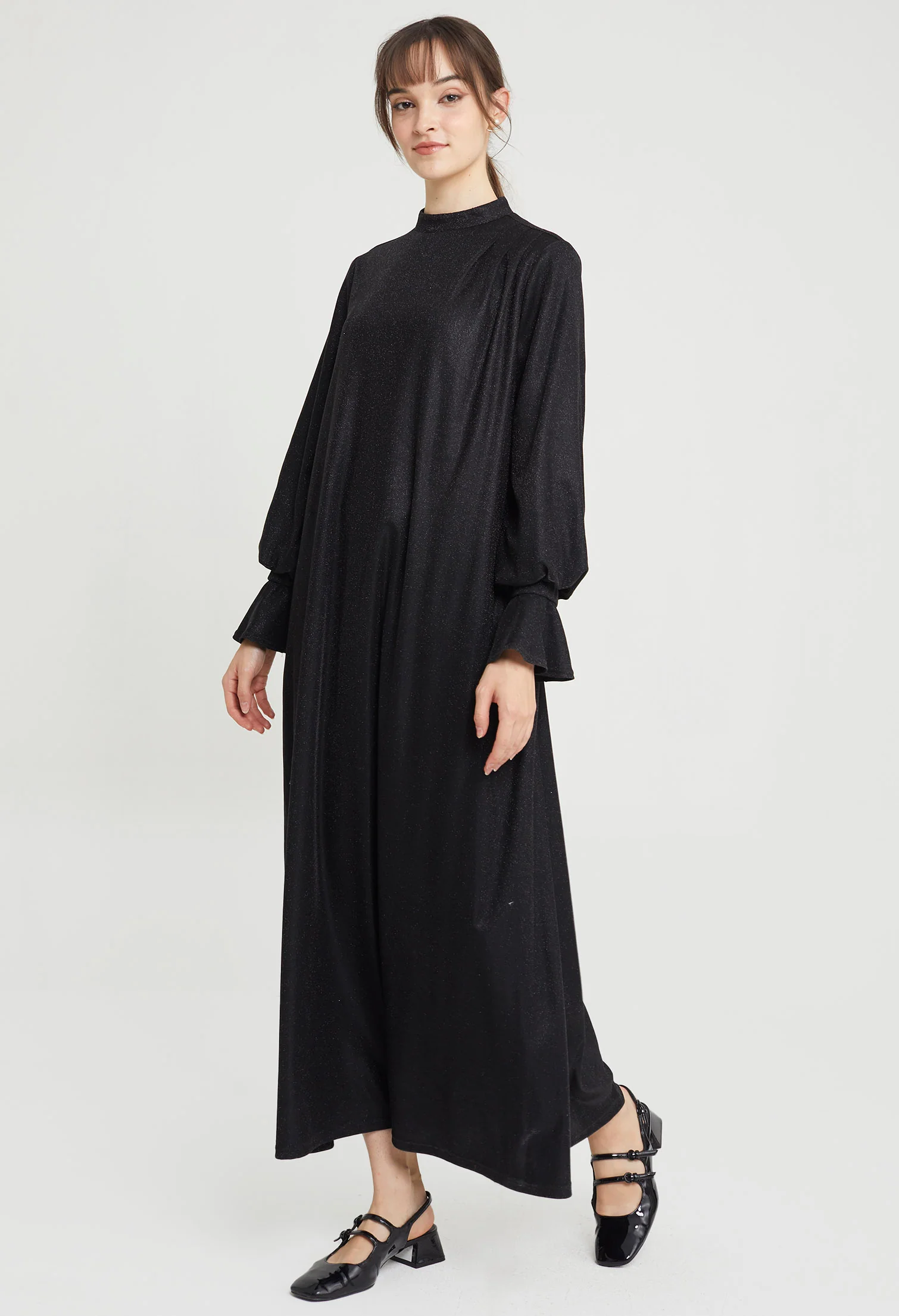 Starlight Petal Sleeve Maxi Dress