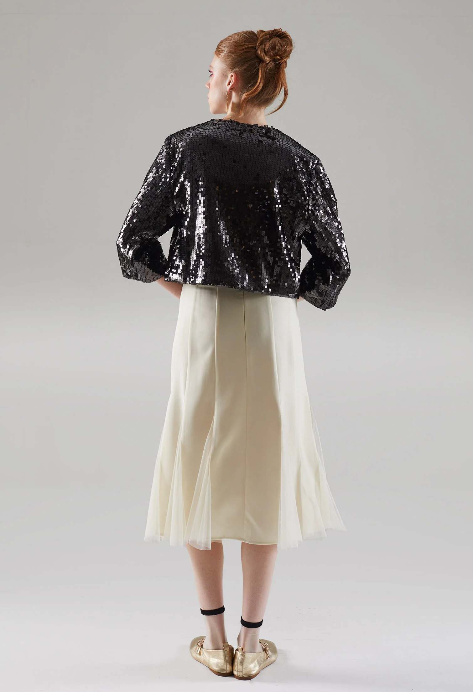 Agleam Shimmer Cardigan Jacket