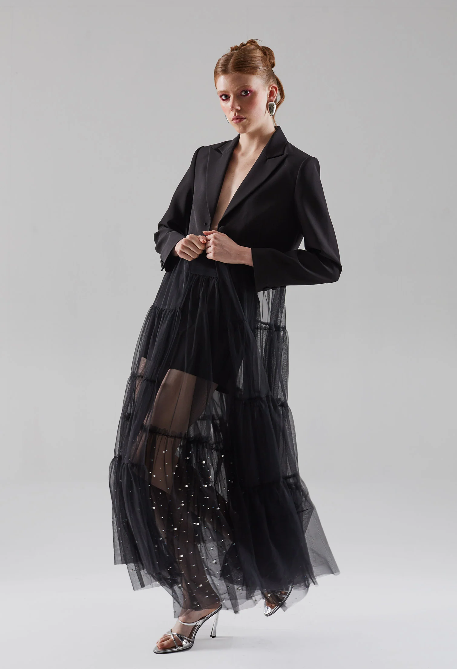 Chiffon Luxe Maxi Jacket