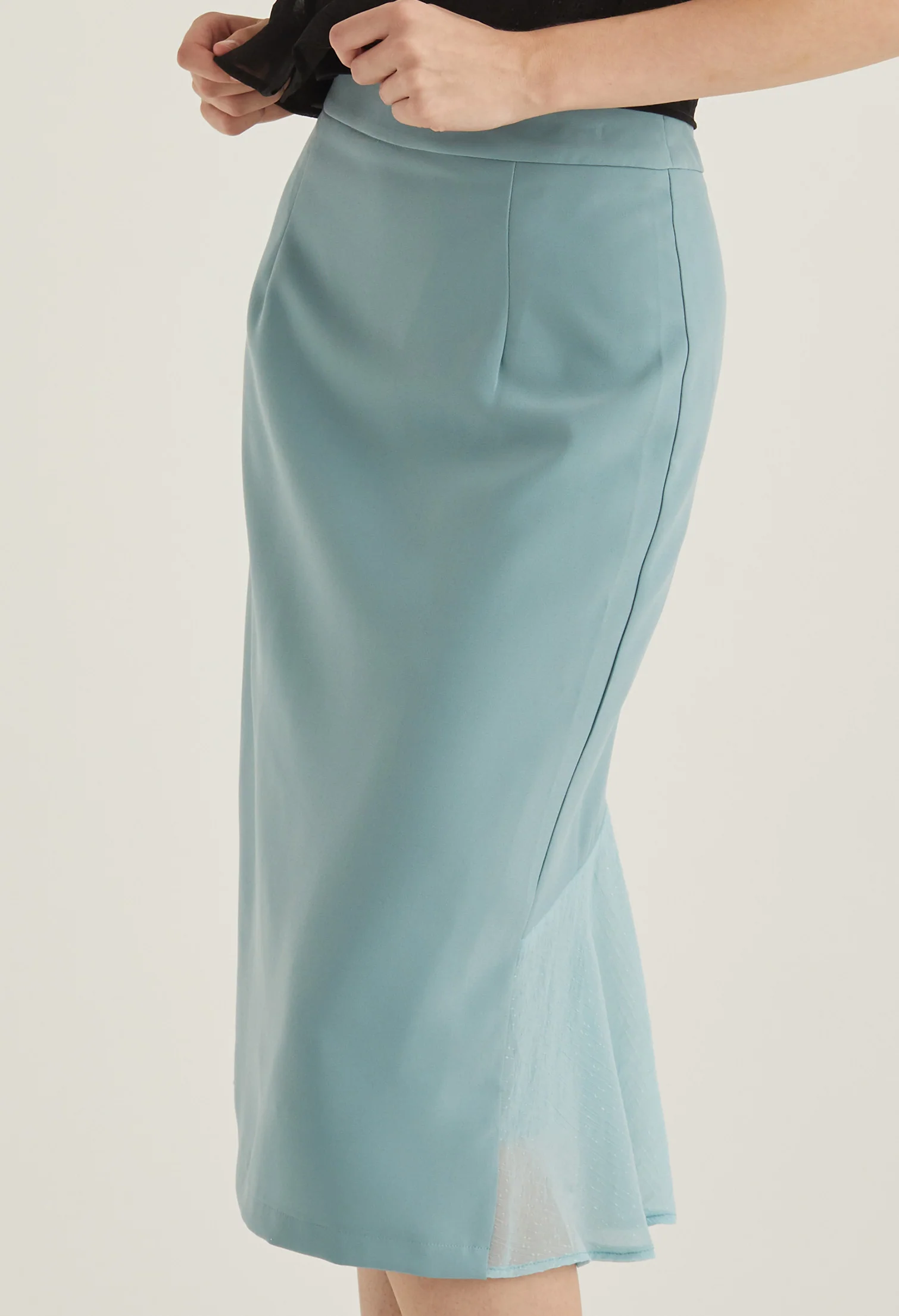 Office High Waist Midi Pencil Skirt