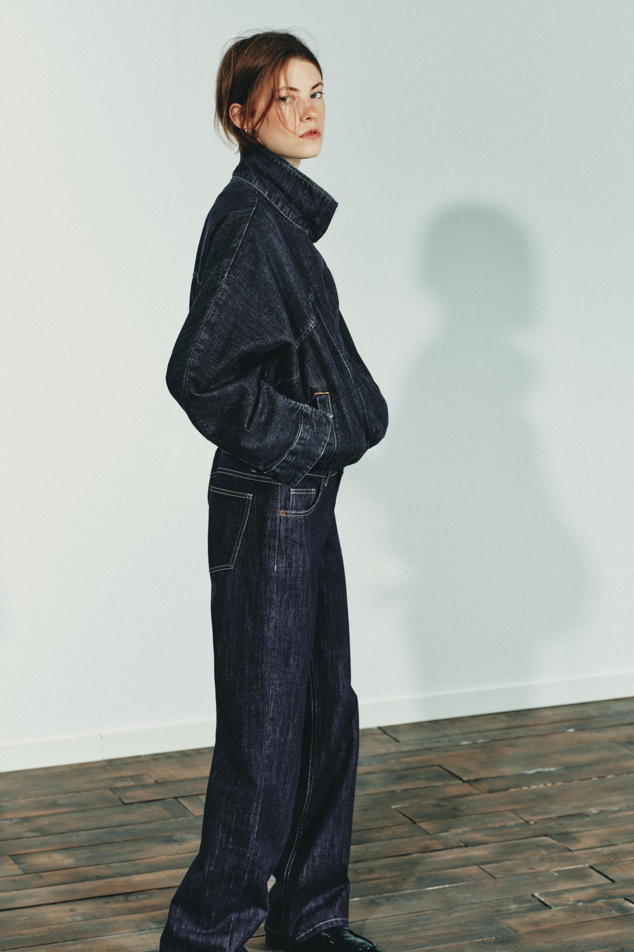 TRF BATWING SLEEVE DENIM JACKET