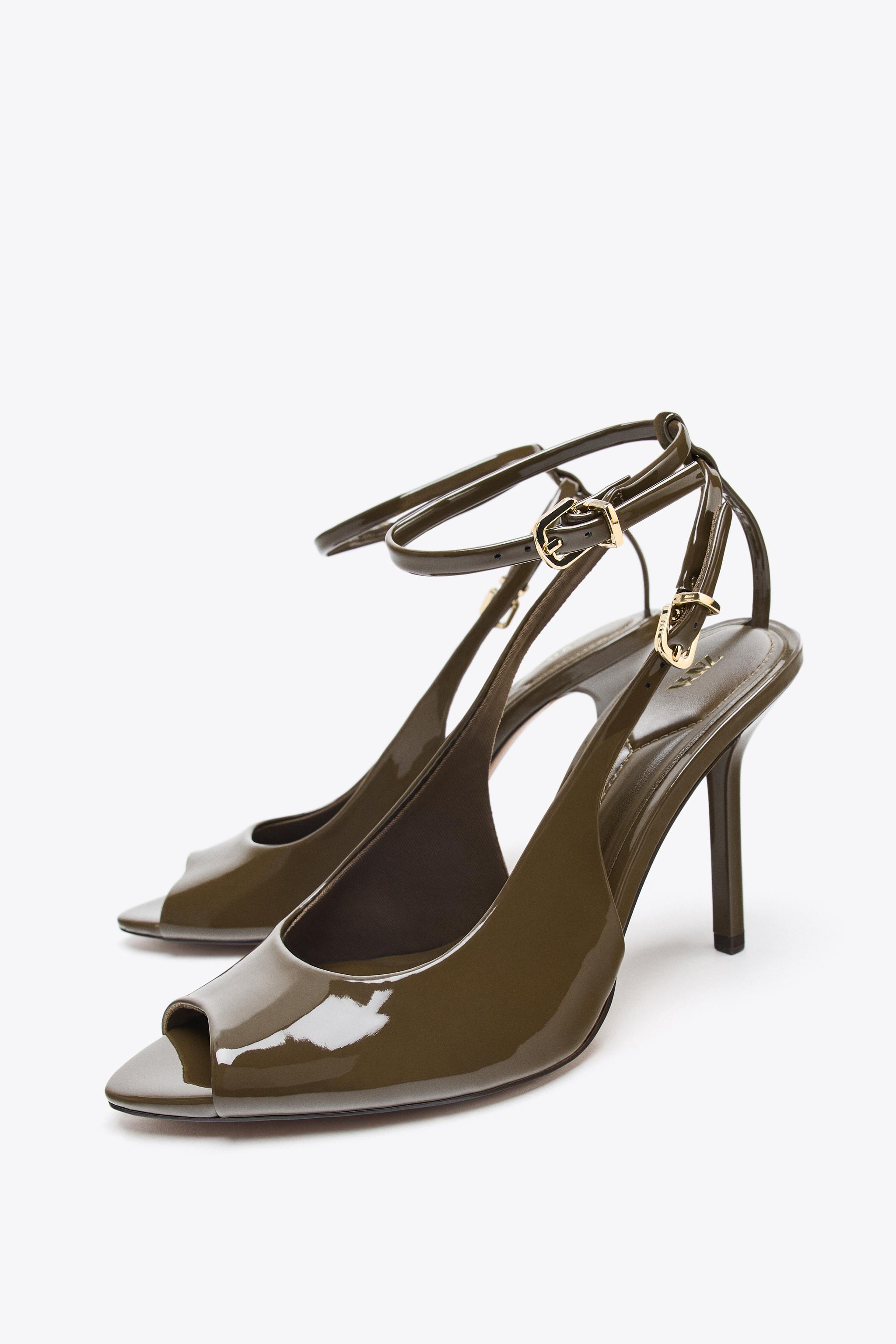 OPEN TOE SLINGBACK HEELS