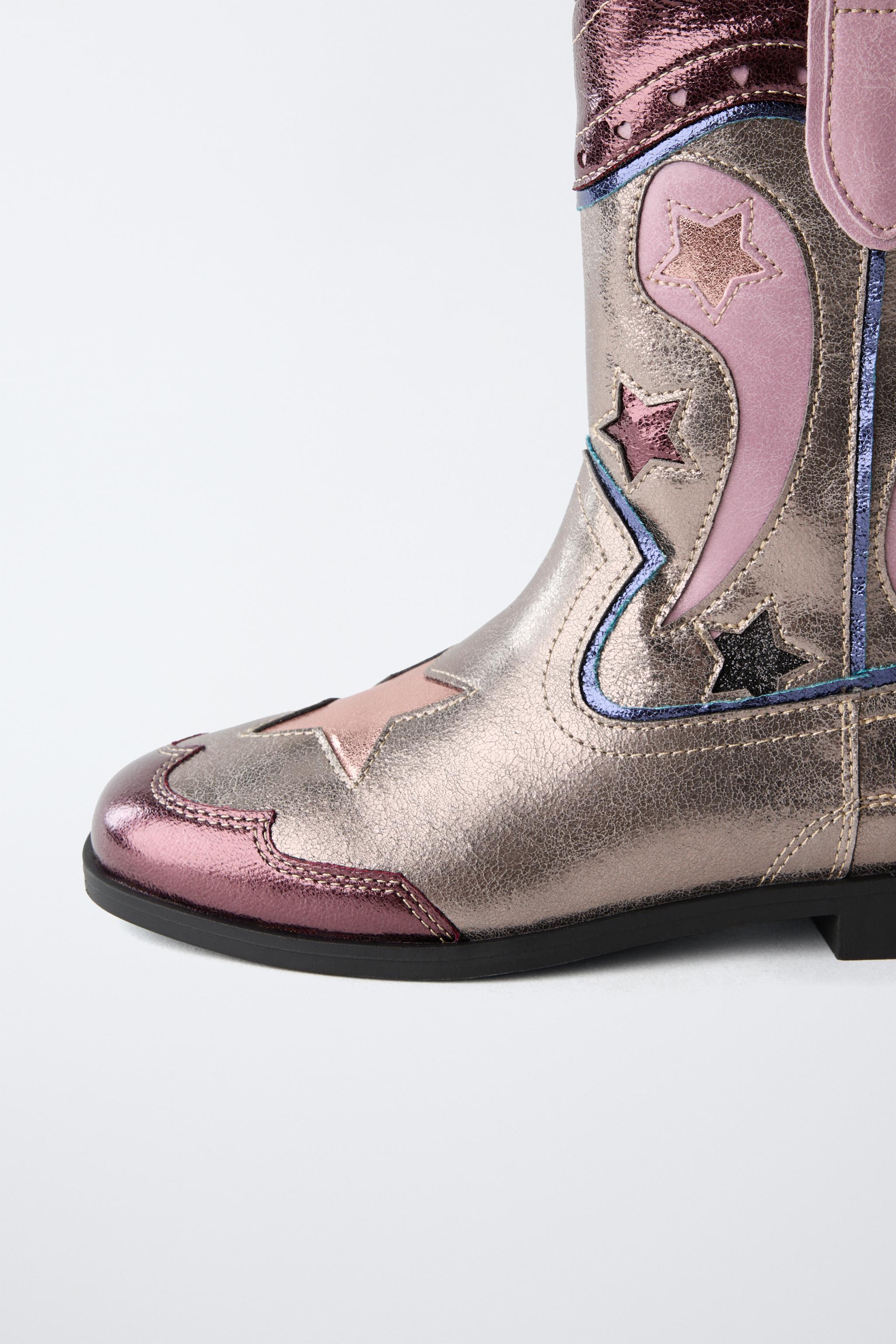 METALLIC COWBOY BOOTS