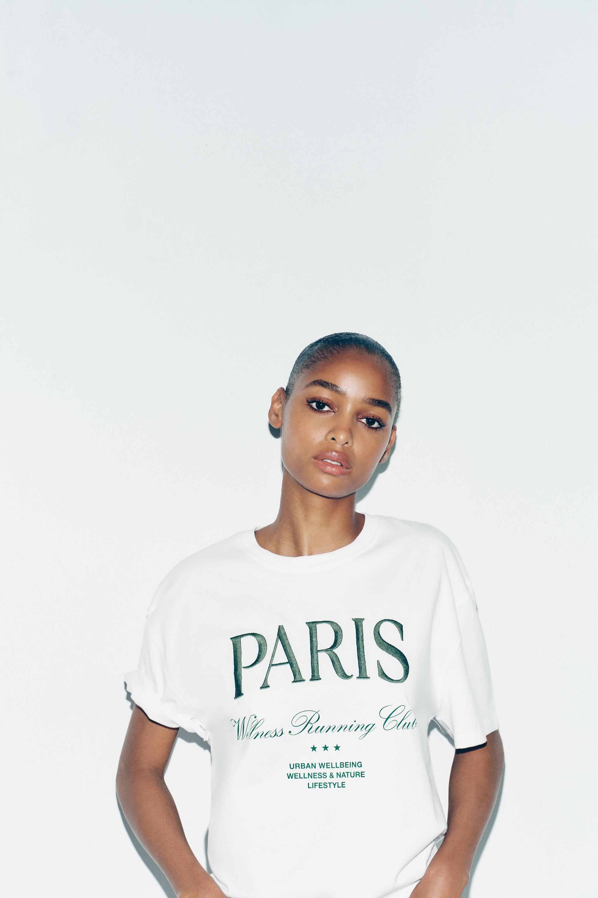 TEXT EMBROIDERED T-SHIRT