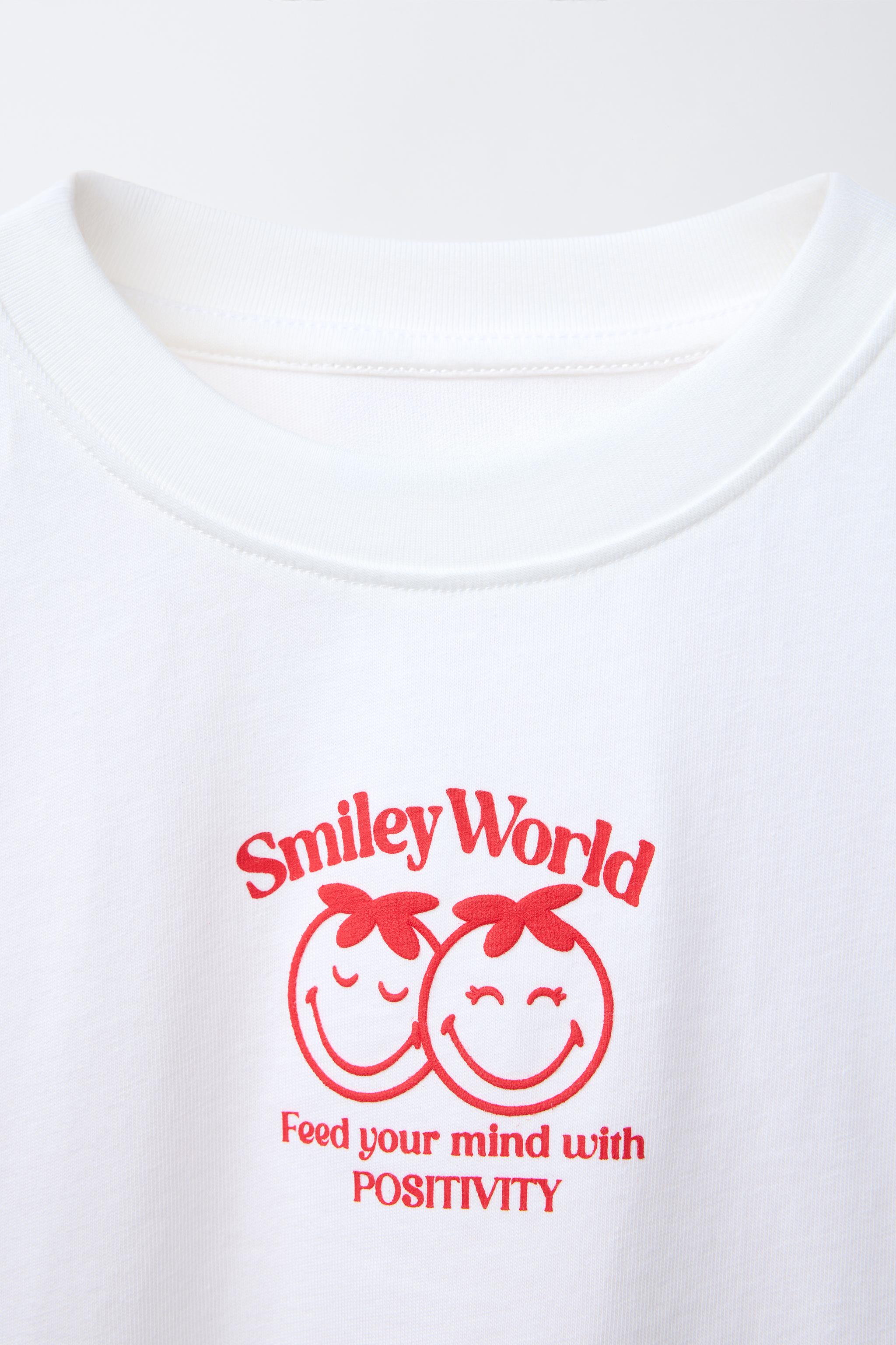 SMILEYWORLD ® PRINT AND PATCH T-SHIRT