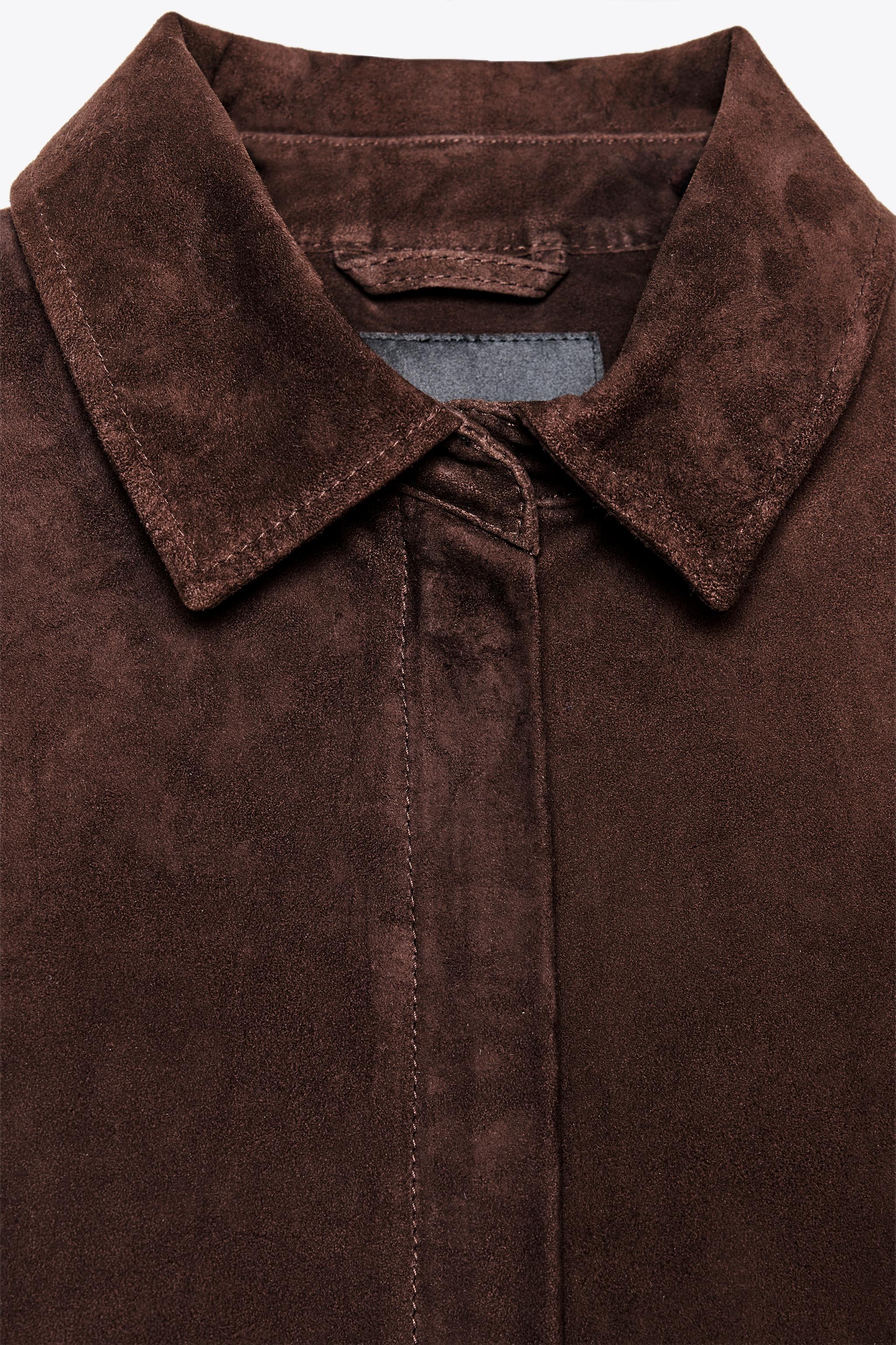 ZW COLLECTION LIMITED EDITION 100% SUEDE OVERSHIRT