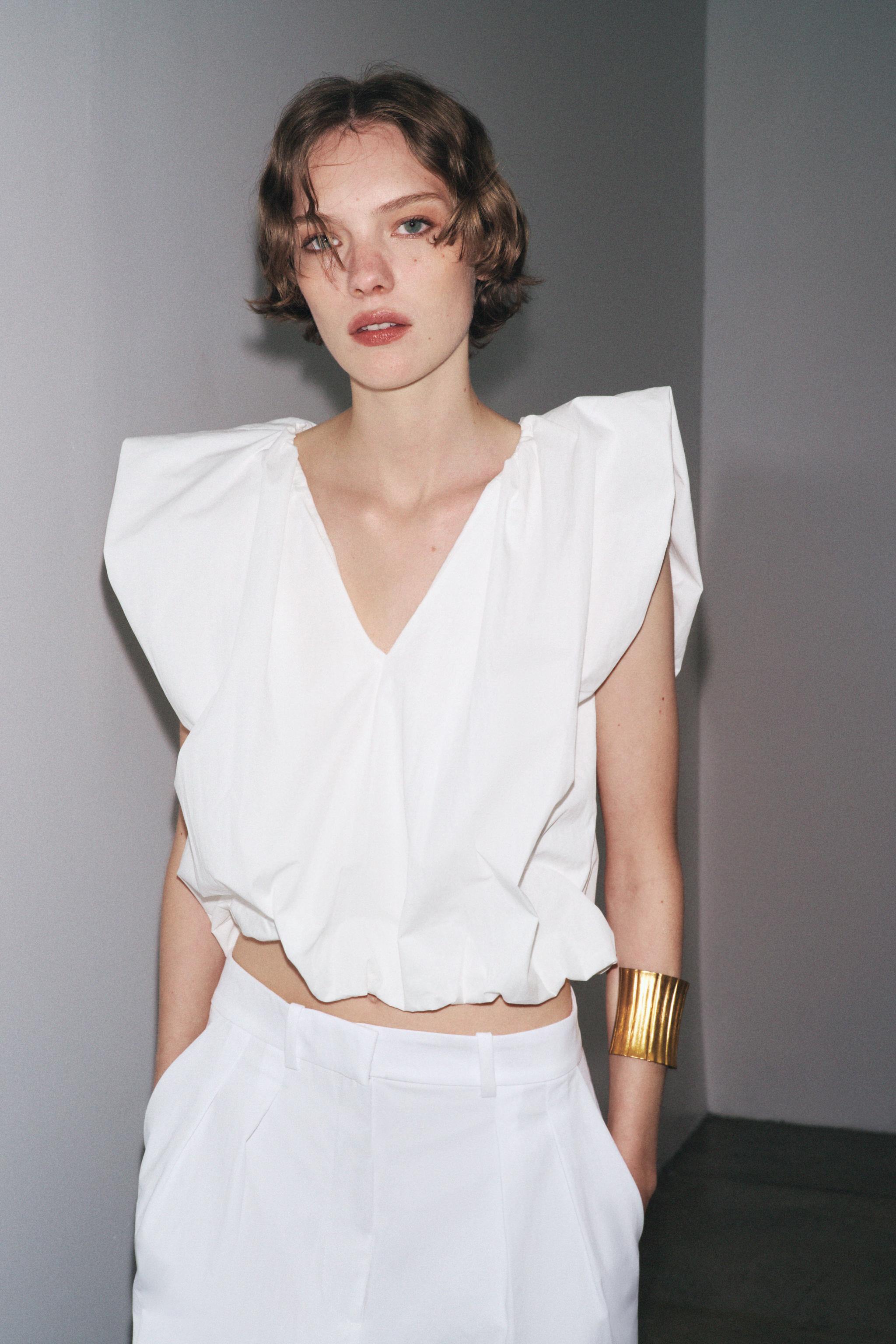 ZW COLLECTION BALLOON POPLIN TOP