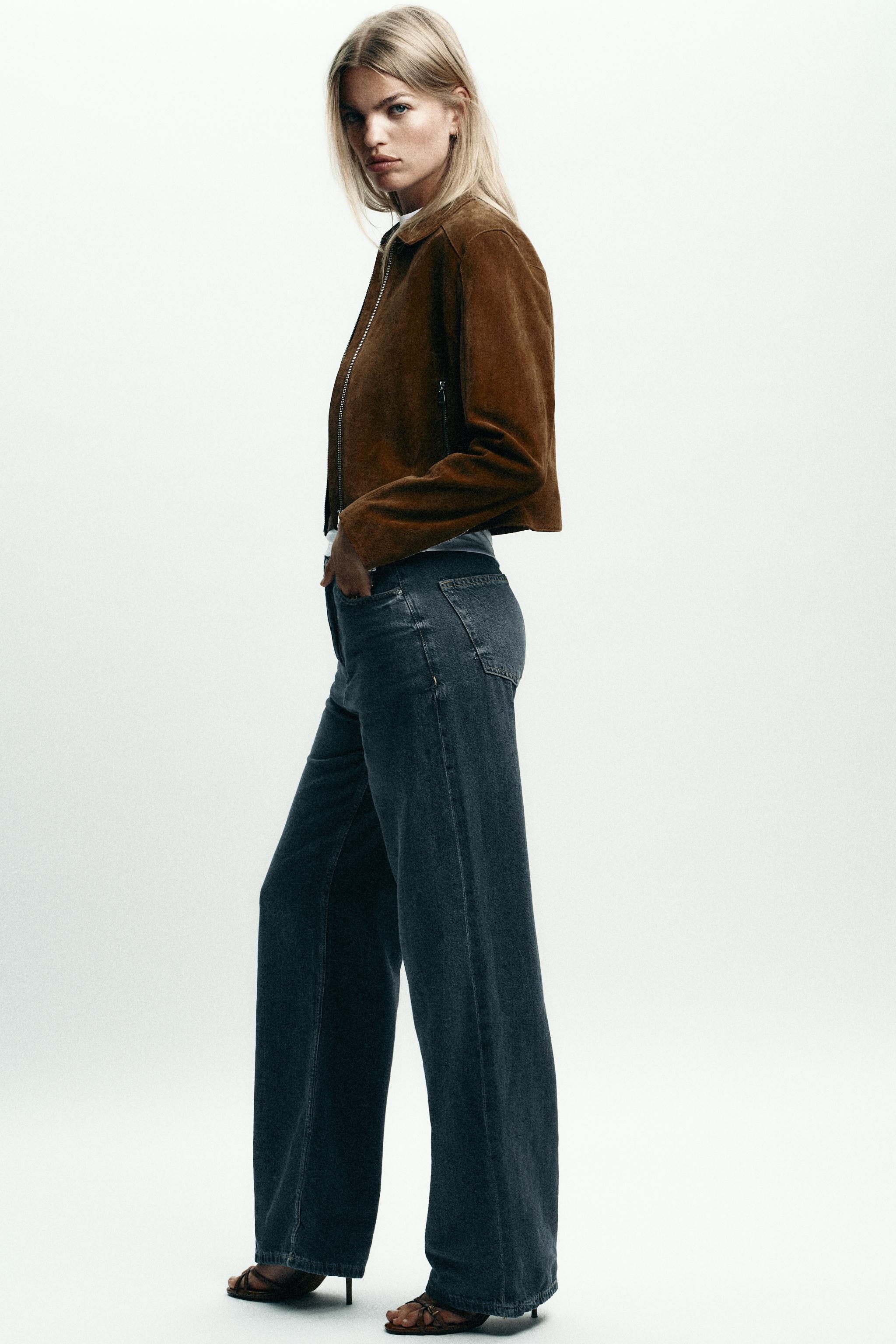 100% LEATHER SHORT JACKET