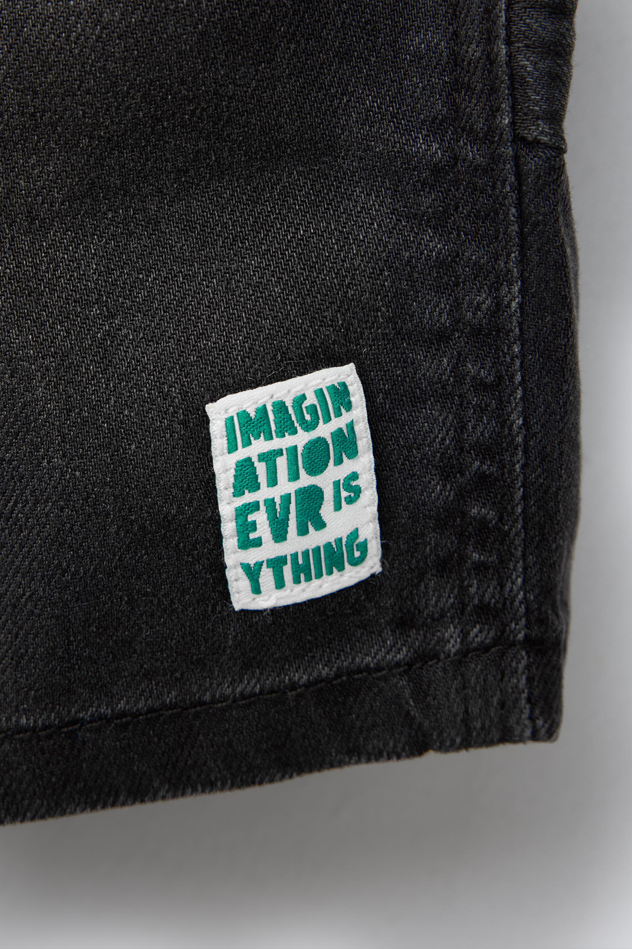 DENIM SHORTS WITH ELASTIC WAIST