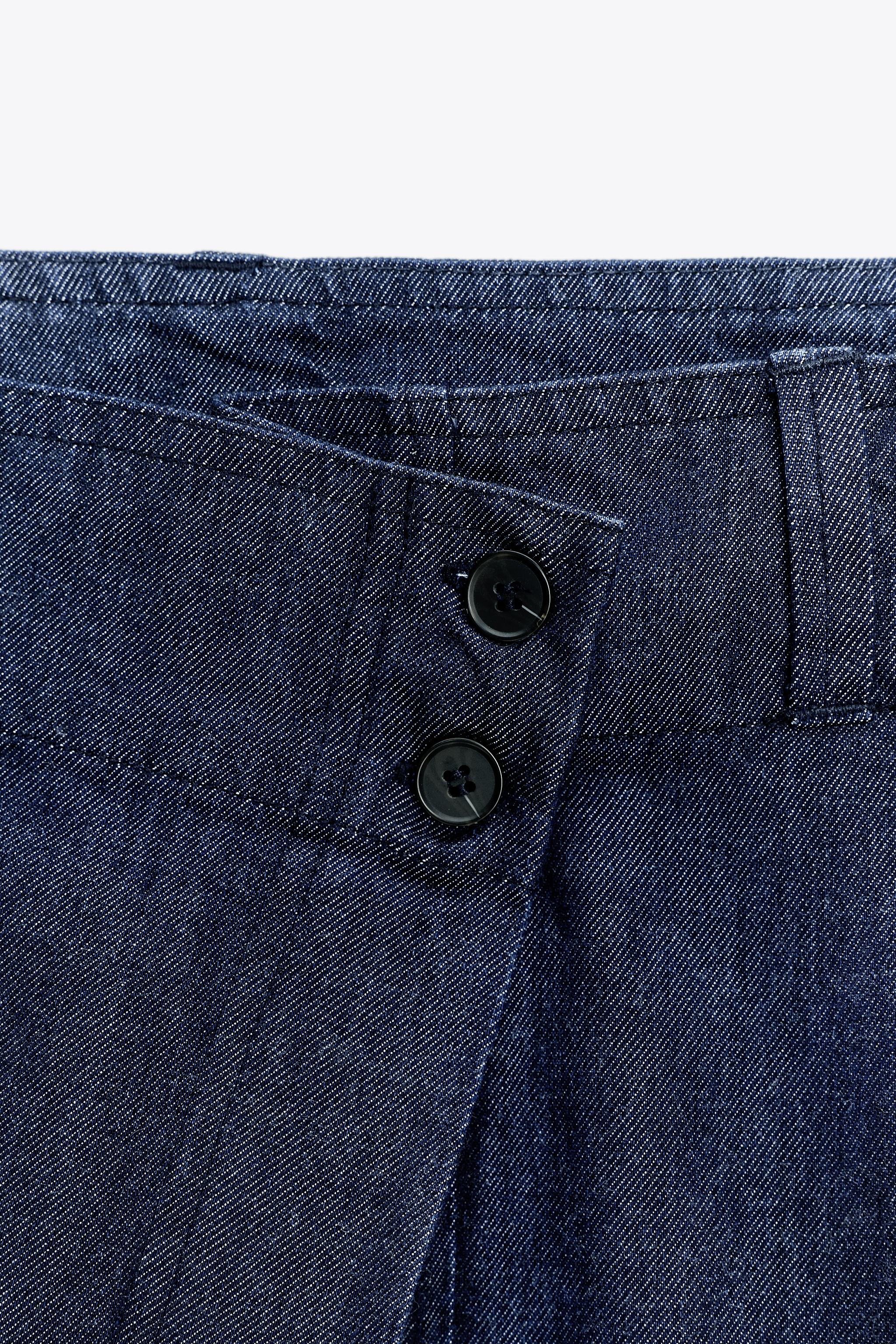 ZW COLLECTION CROSSOVER DENIM PANTS