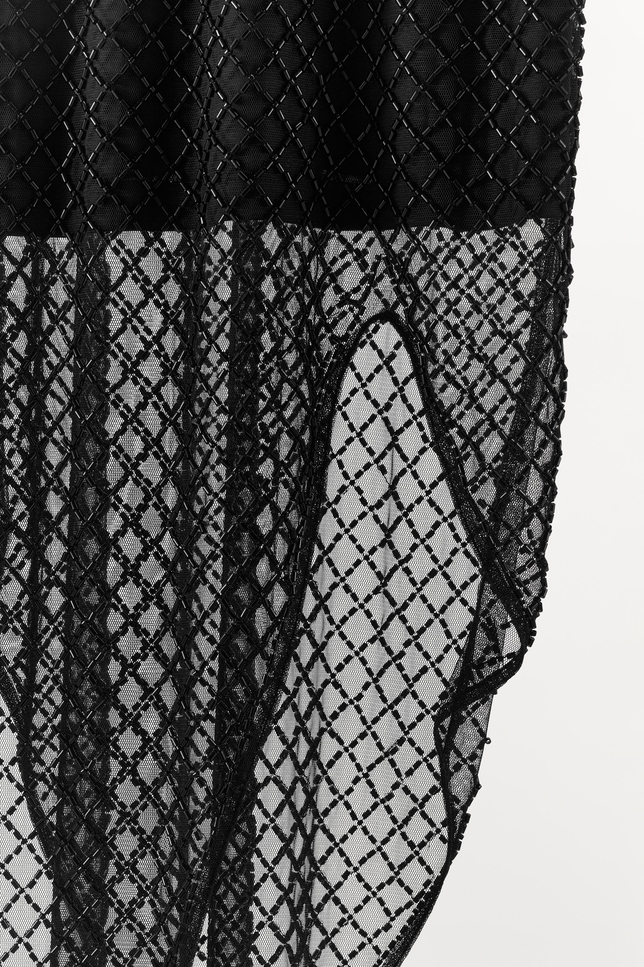 ASYMMETRIC BEADED DRESS