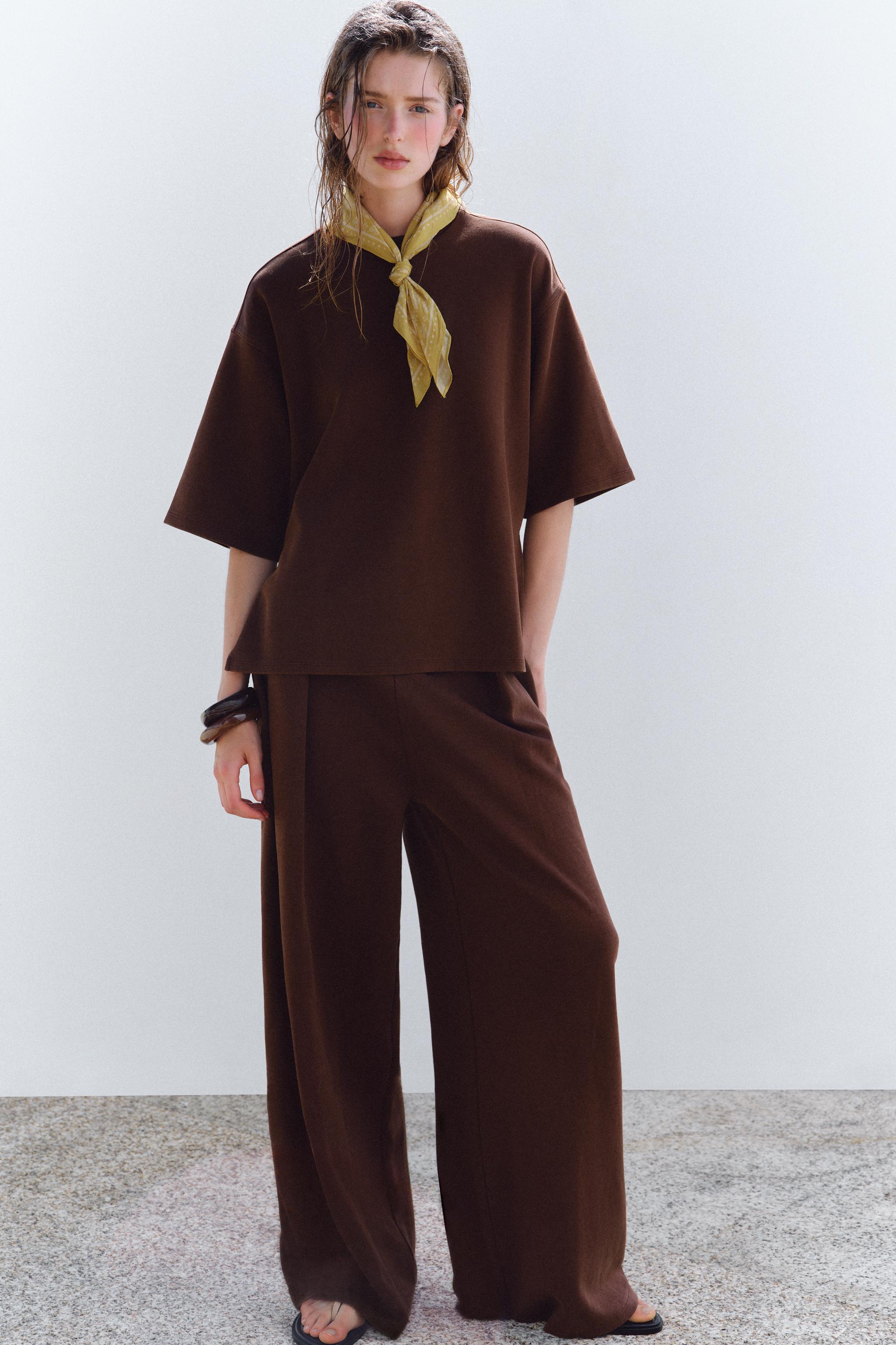 WASHED EFFECT INTERLOCK T-SHIRT