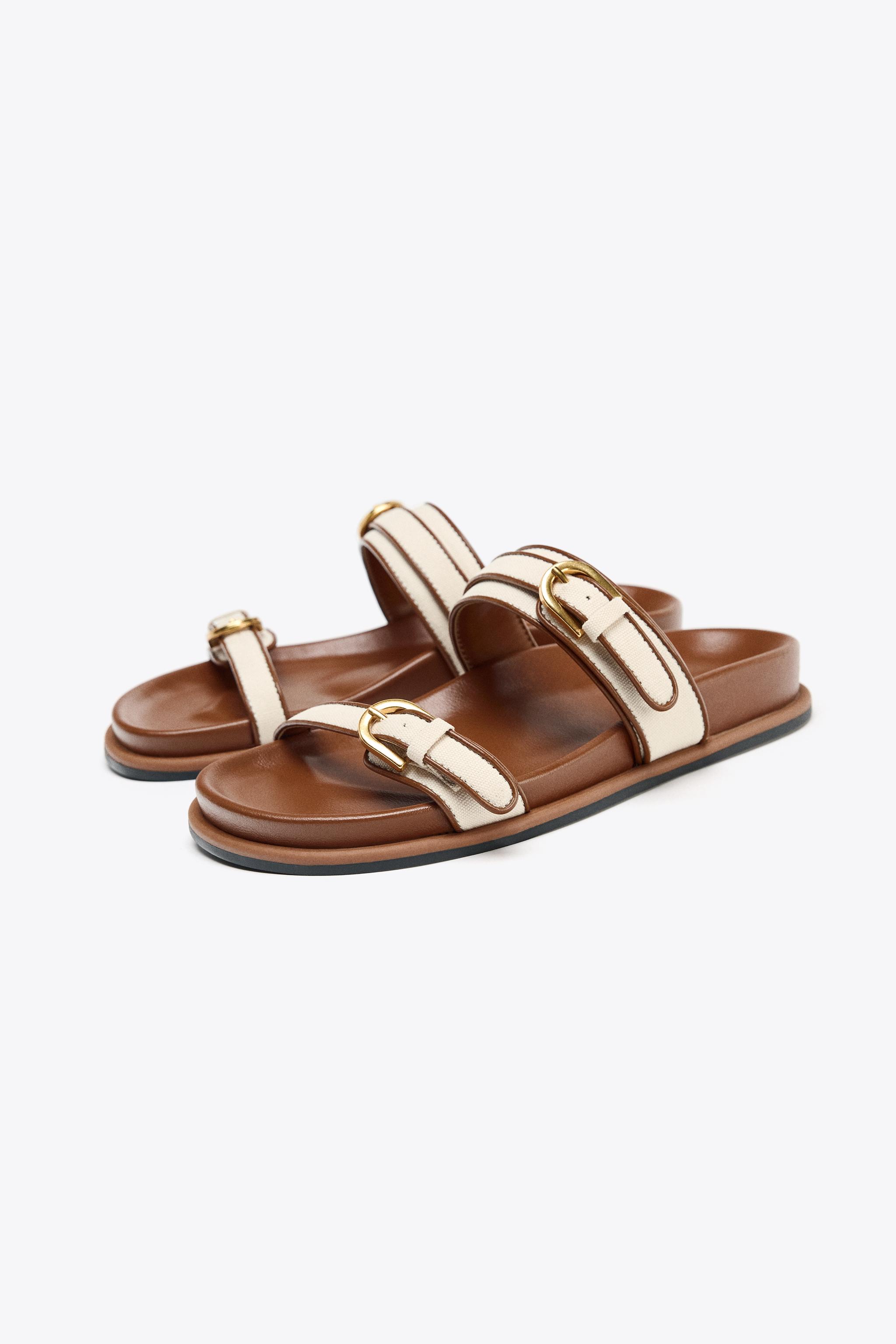 STRAPPY BUCKLE SANDALS