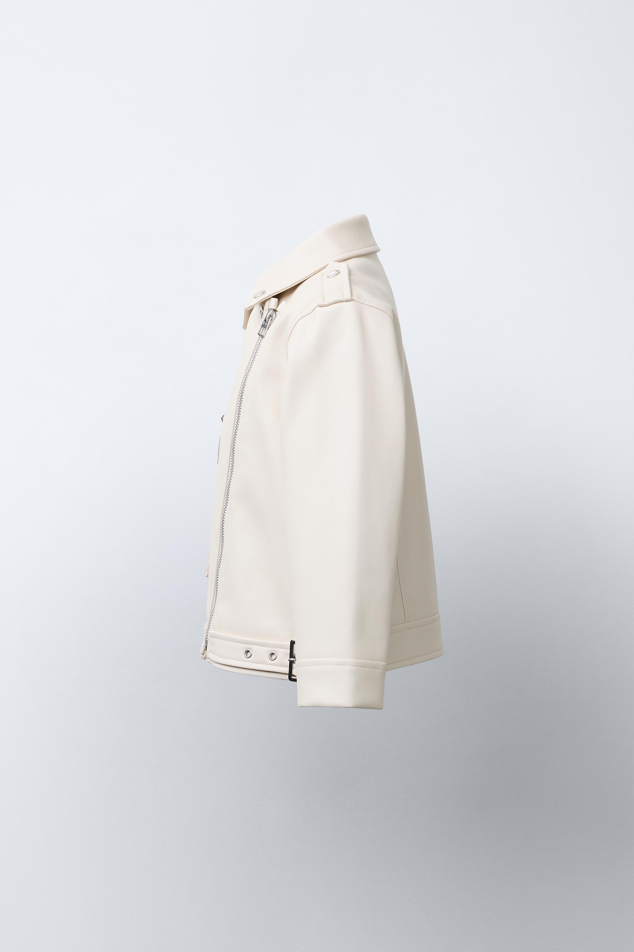 FAUX LEATHER BIKER JACKET