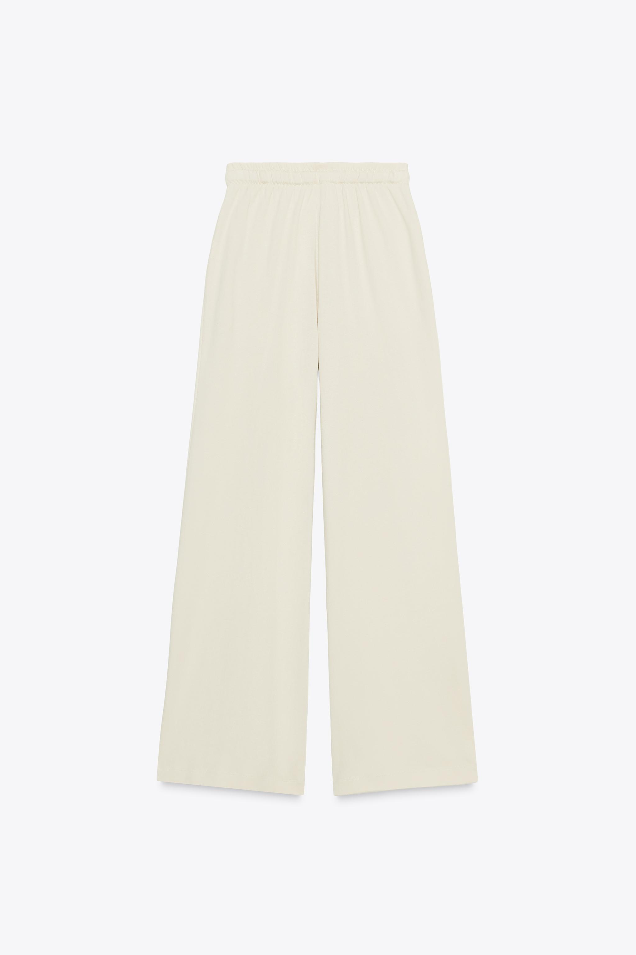 STRAIGHT LEG COTTON PANTS