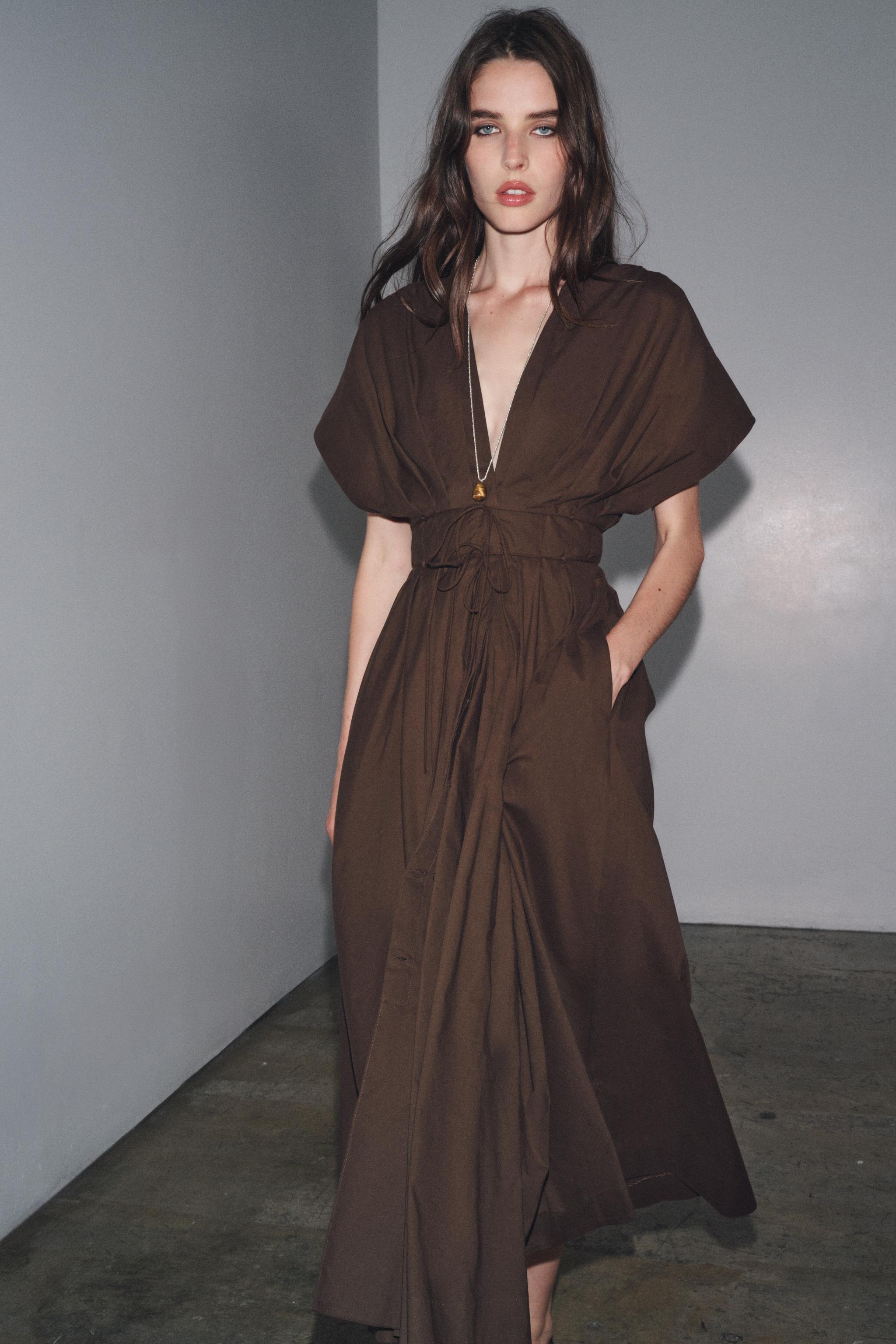 ZW COLLECTION PLEATED MIDI DRESS