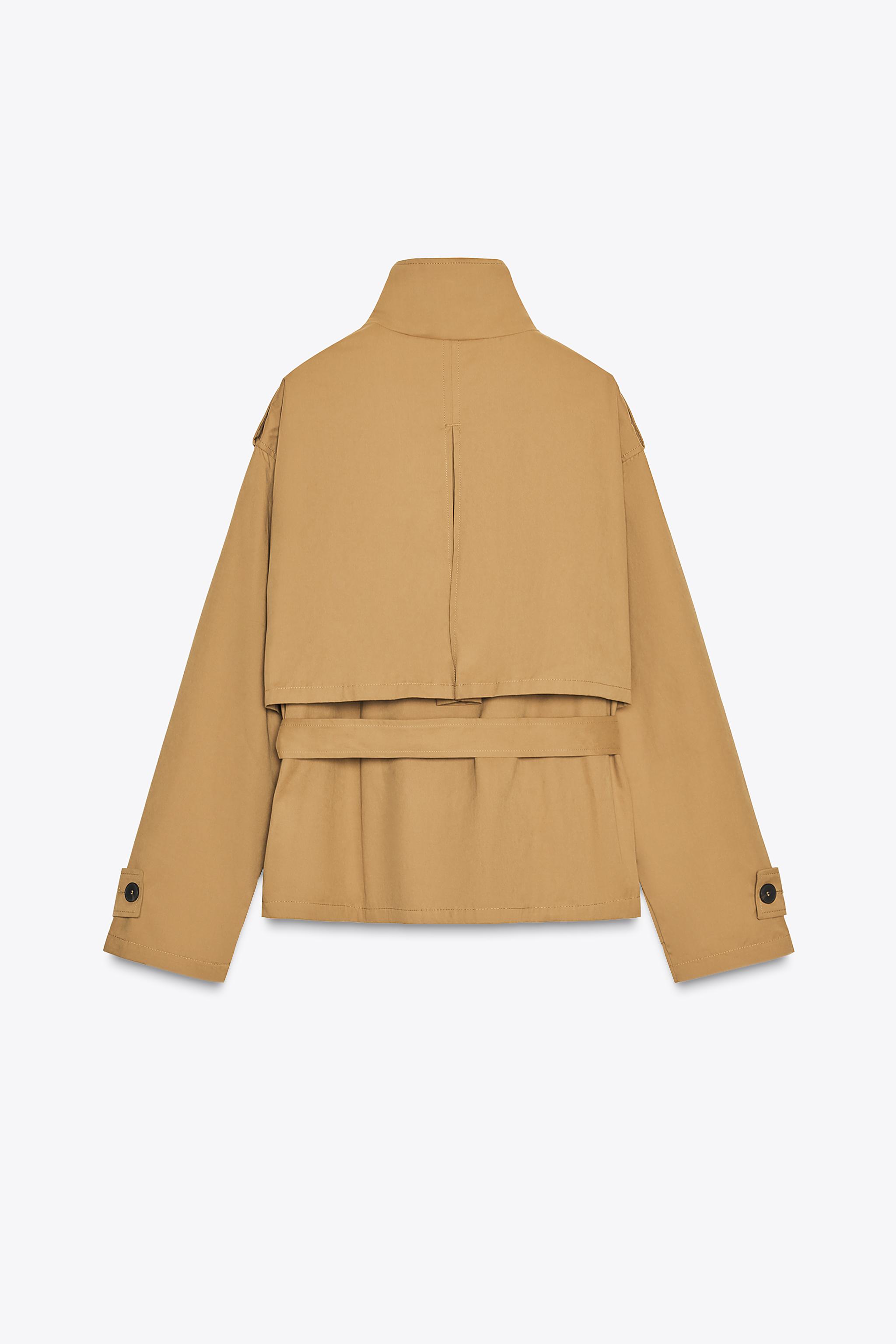 CROPPED TRENCH COAT