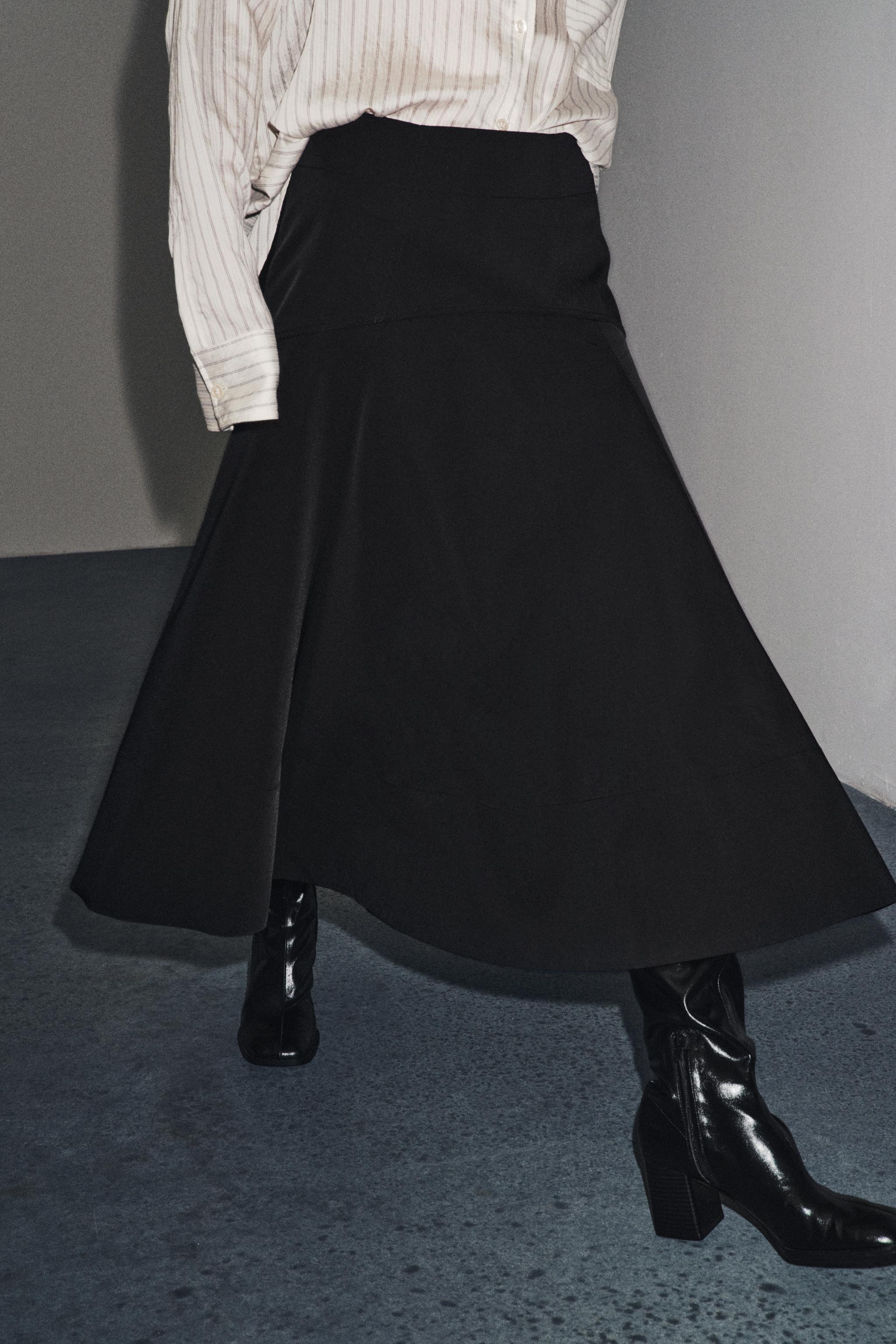 ZW COLLECTION FLARED BELT SKIRT