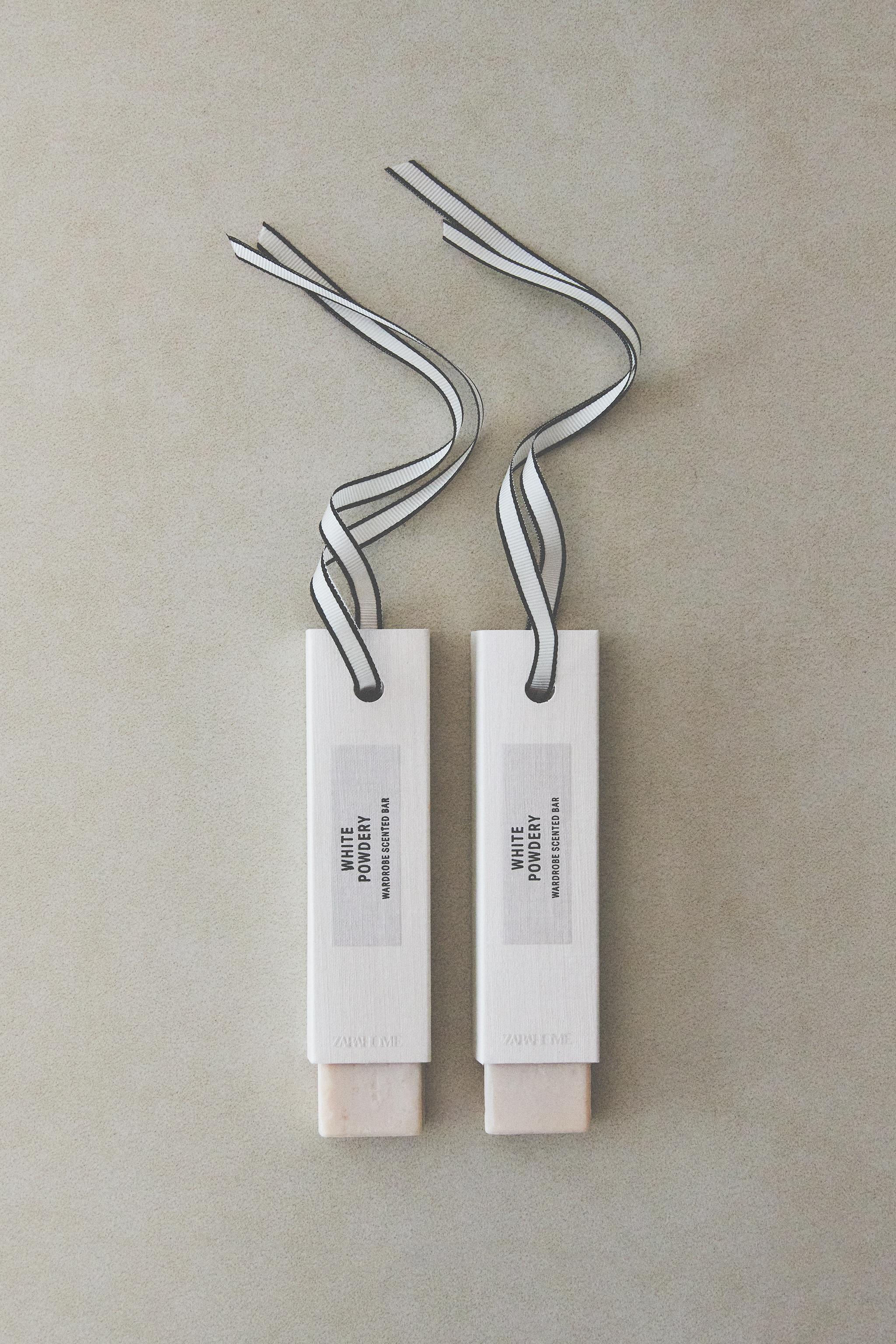 SET OF WHITE POWDERY WARDROBE SCENTED STICKS (SET OF 3)