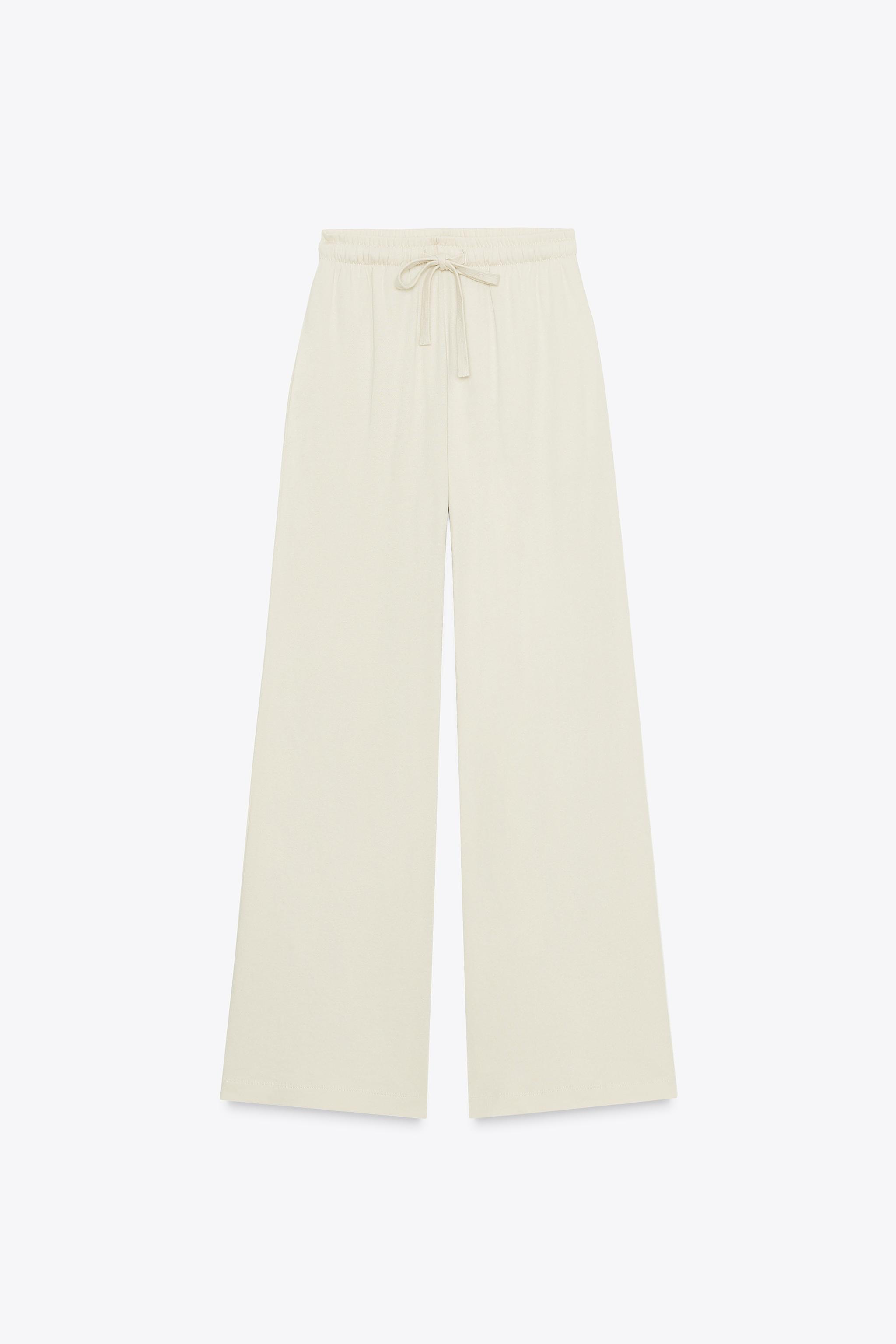 STRAIGHT LEG COTTON PANTS