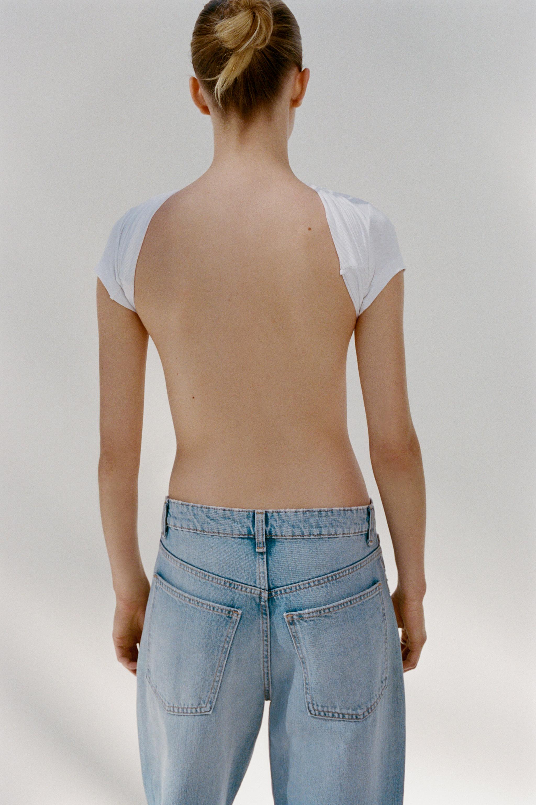 TRF MID-RISE BAGGY BALLOON JEANS