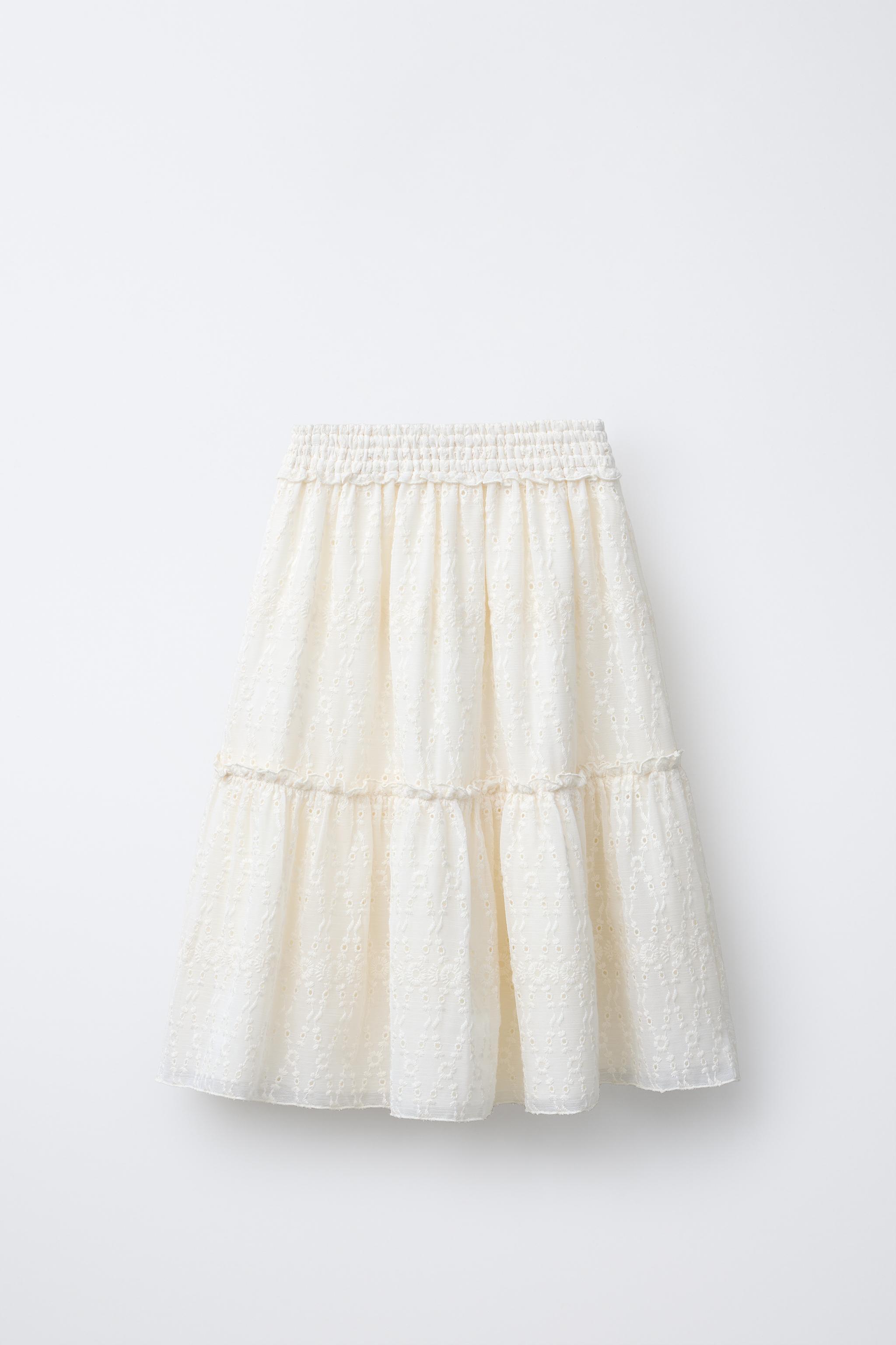 EMBROIDERED MIDI SKIRT