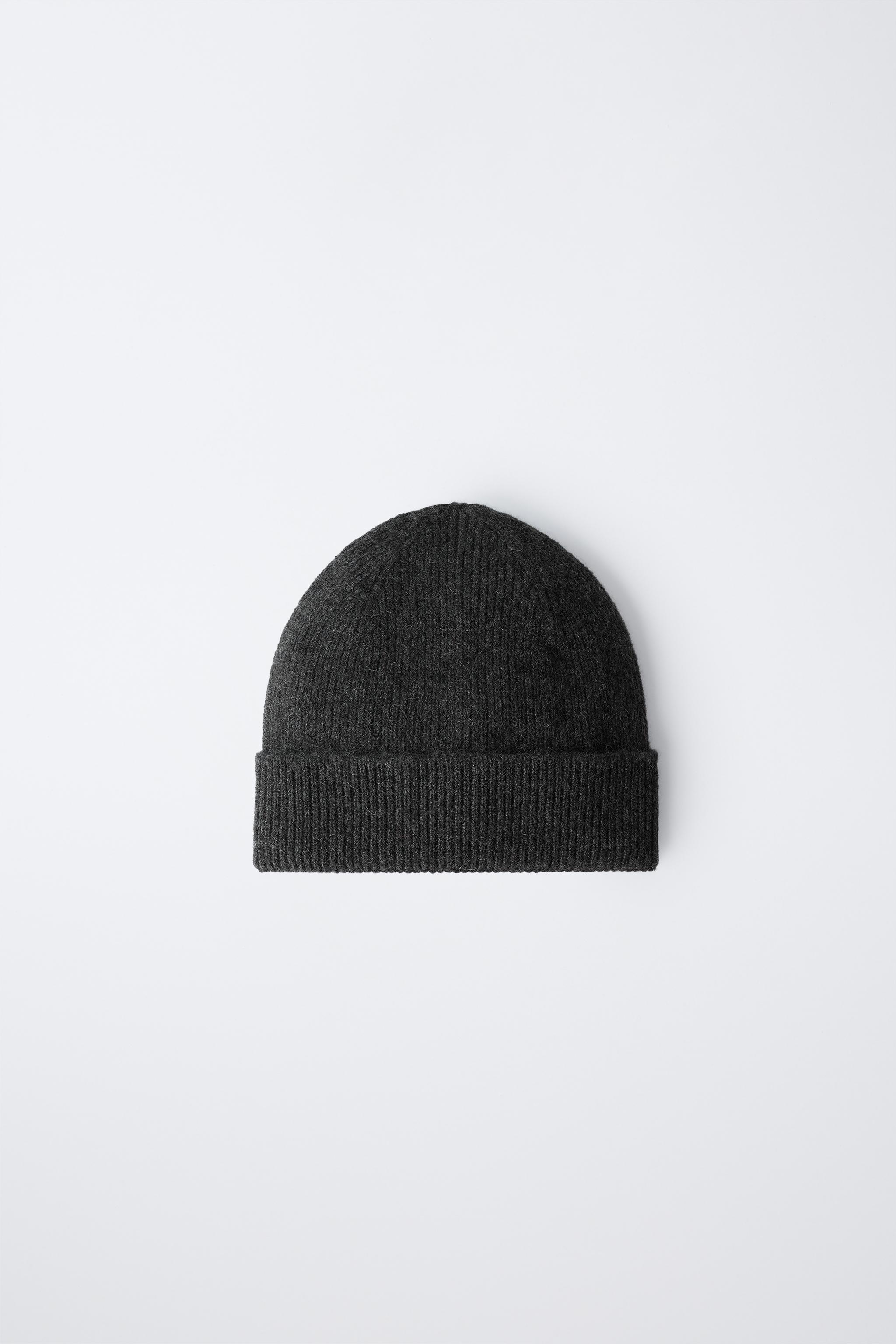 RIBBED 100% CASHMERE HAT