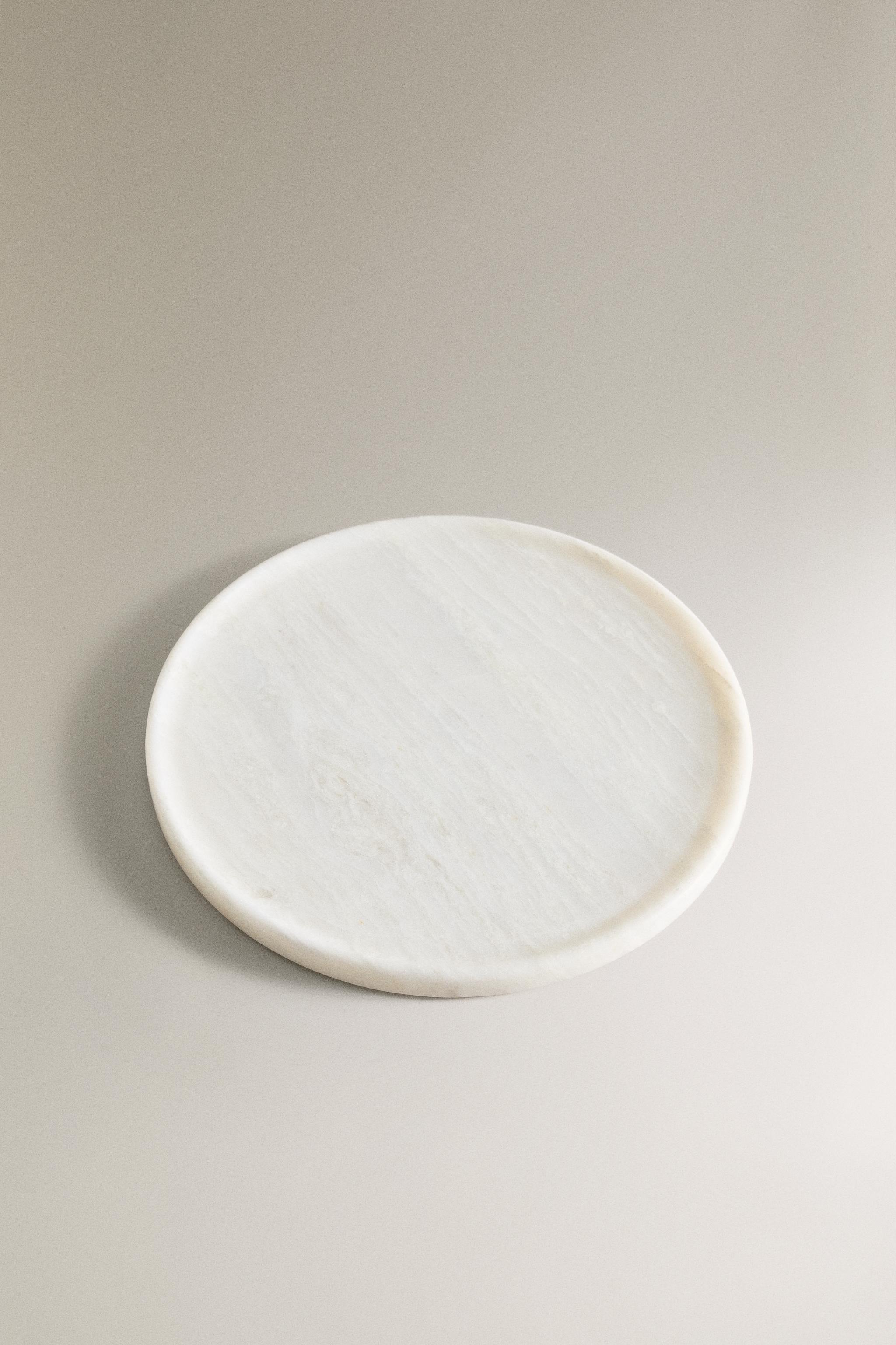 WHITE MARBLE BATHROOM TRAY