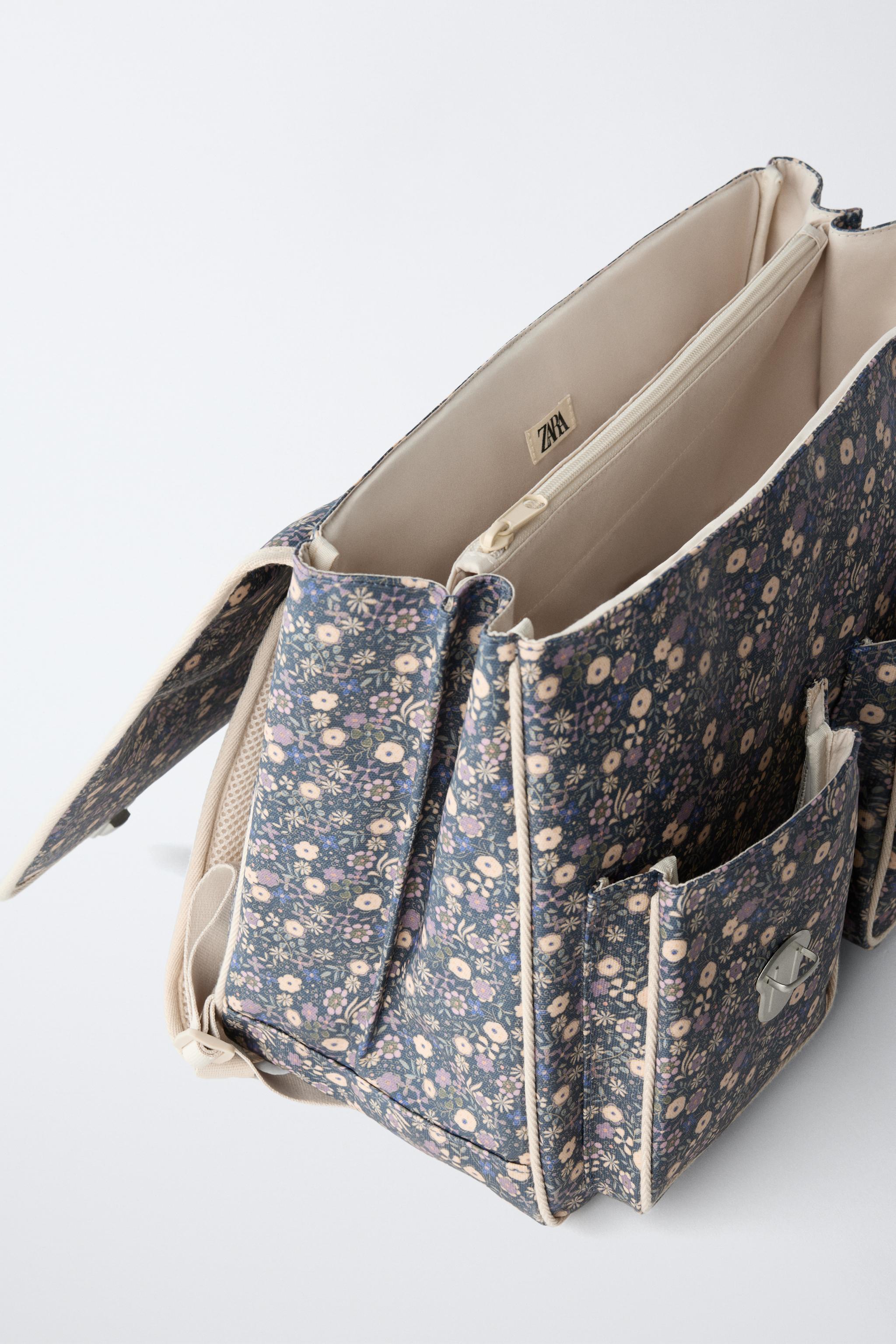 FLORAL SCHOOL SATCHEL