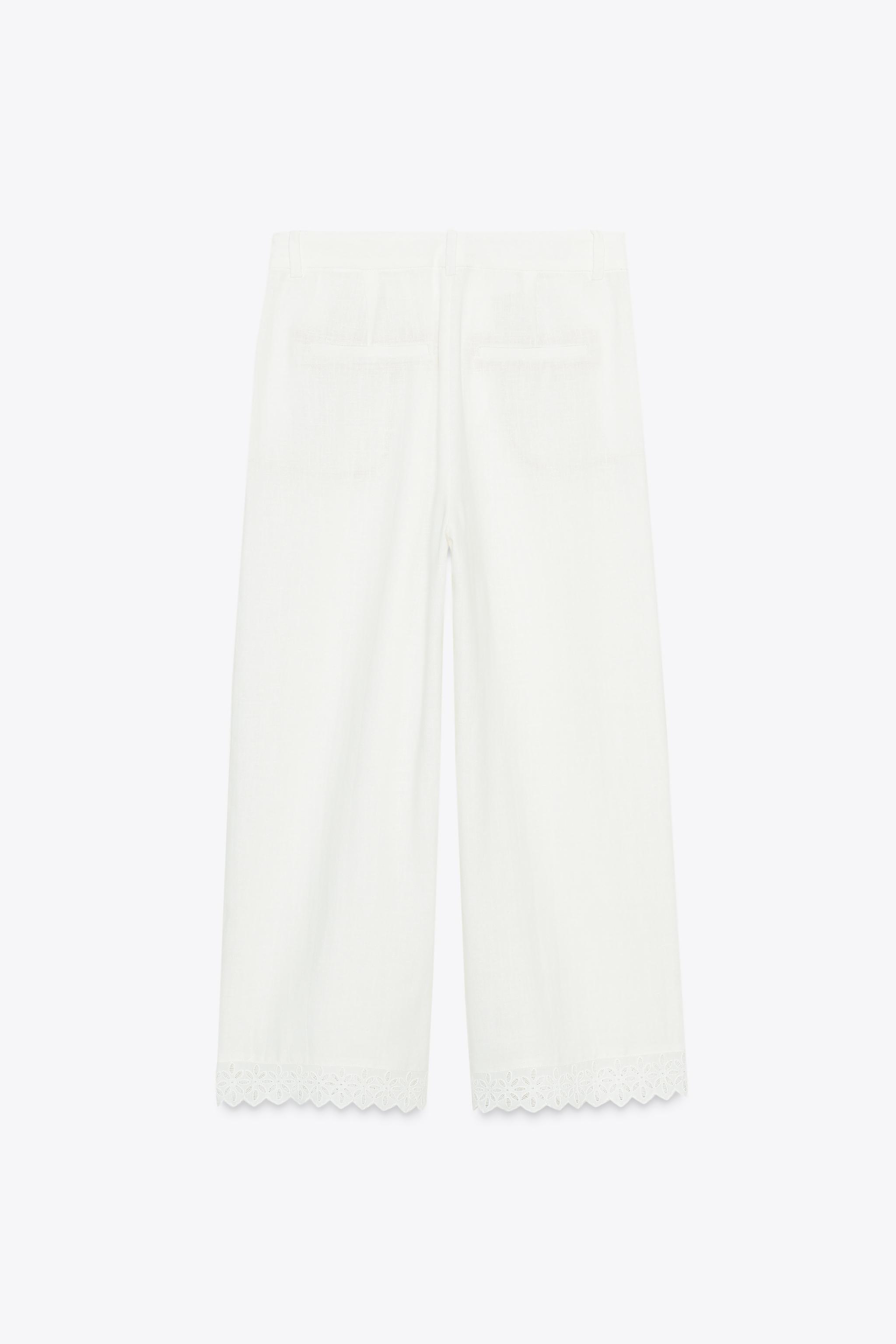 RAMIE PANTS WITH LACE TRIM
