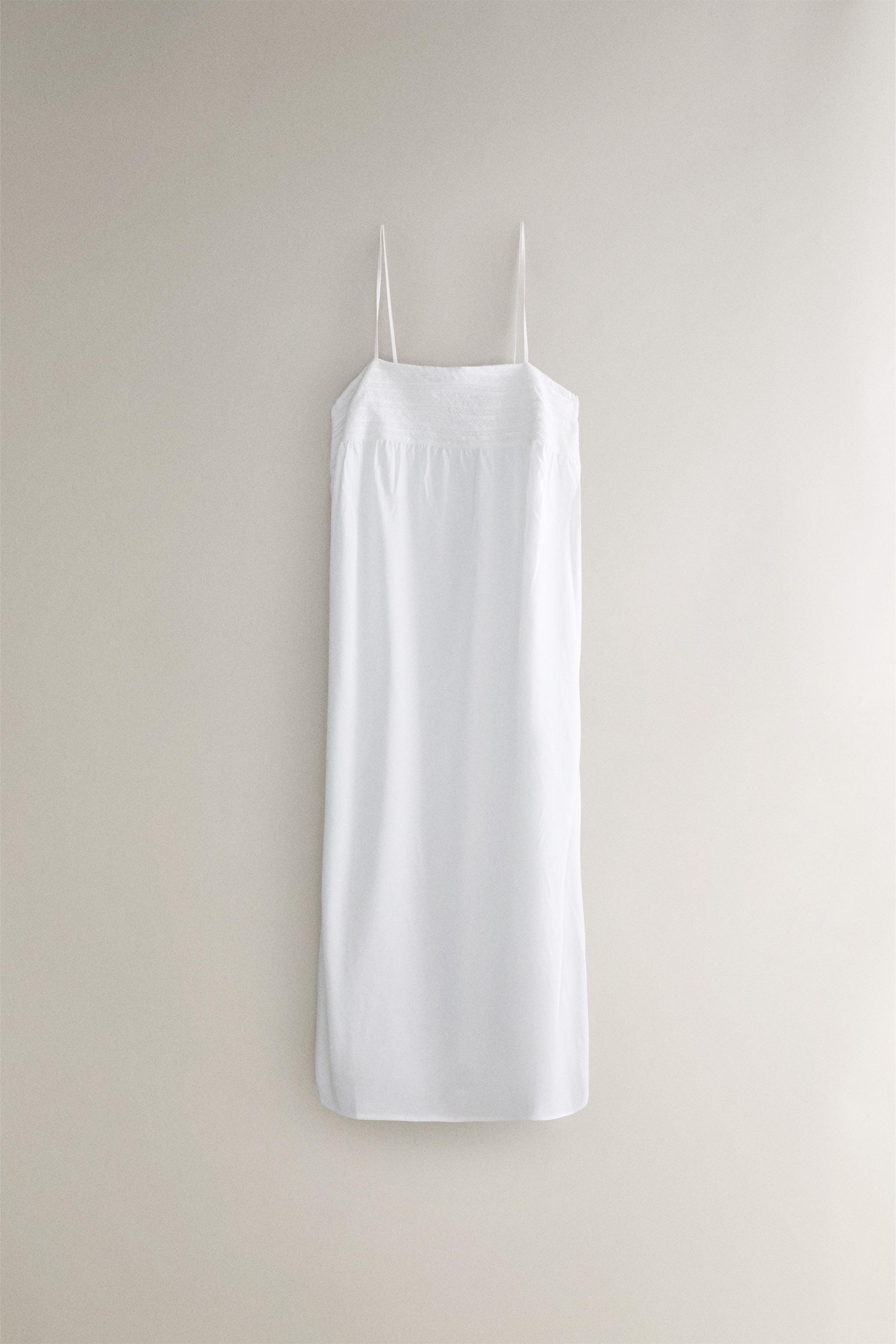 LACE COTTON NIGHTGOWN