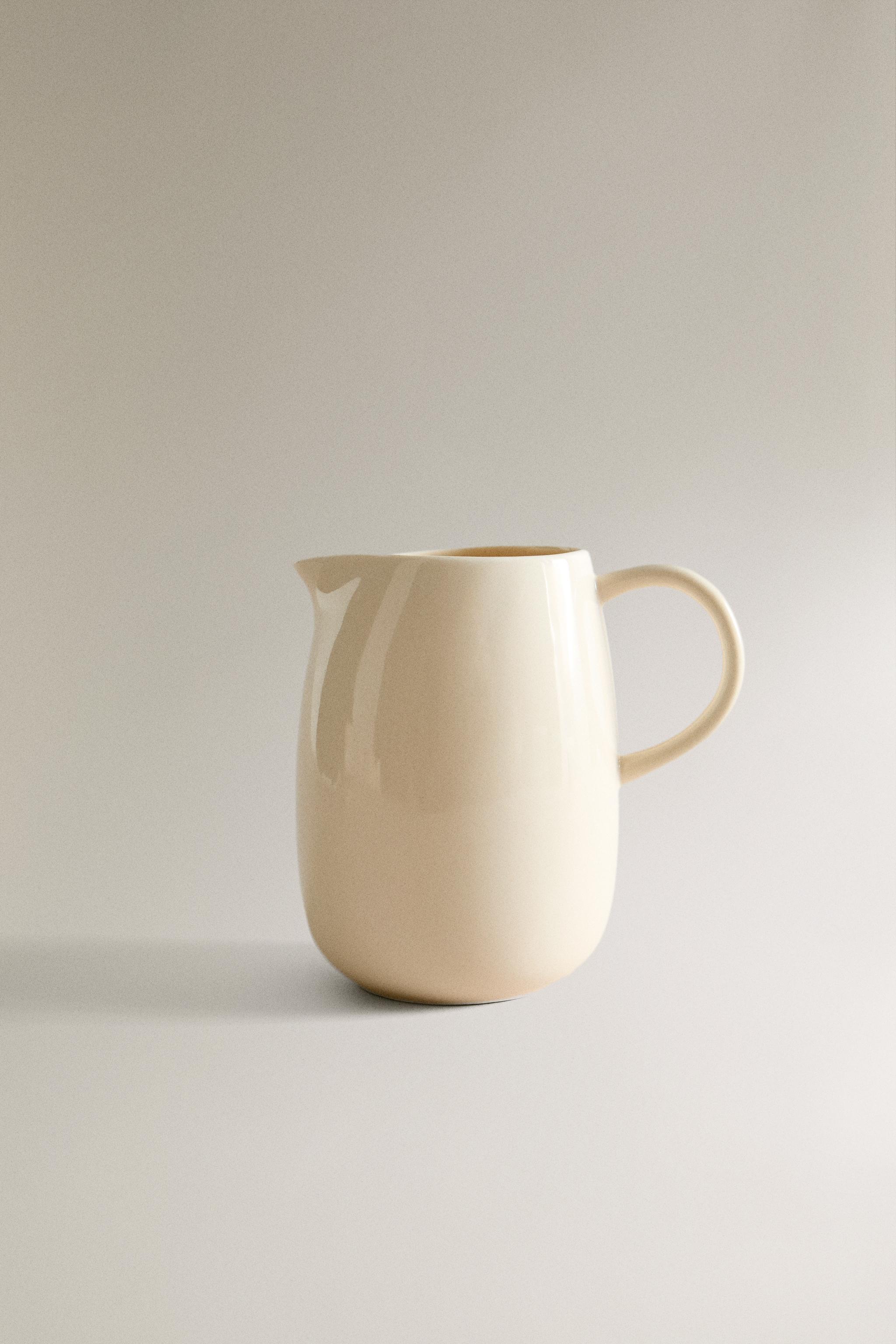 PLAIN STONEWARE MILK PITCHER
