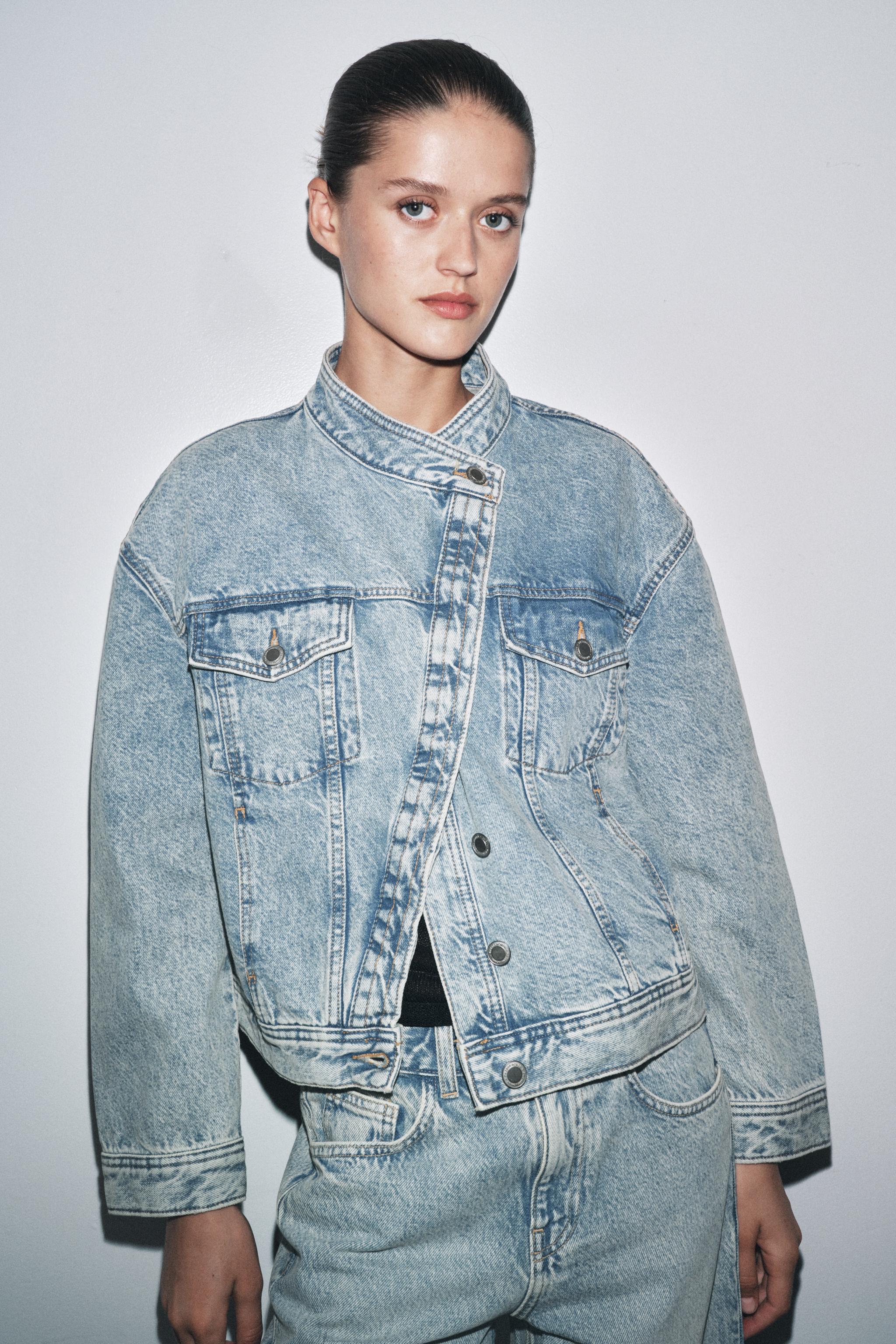 ZW COLLECTION CROSSOVER DENIM JACKET