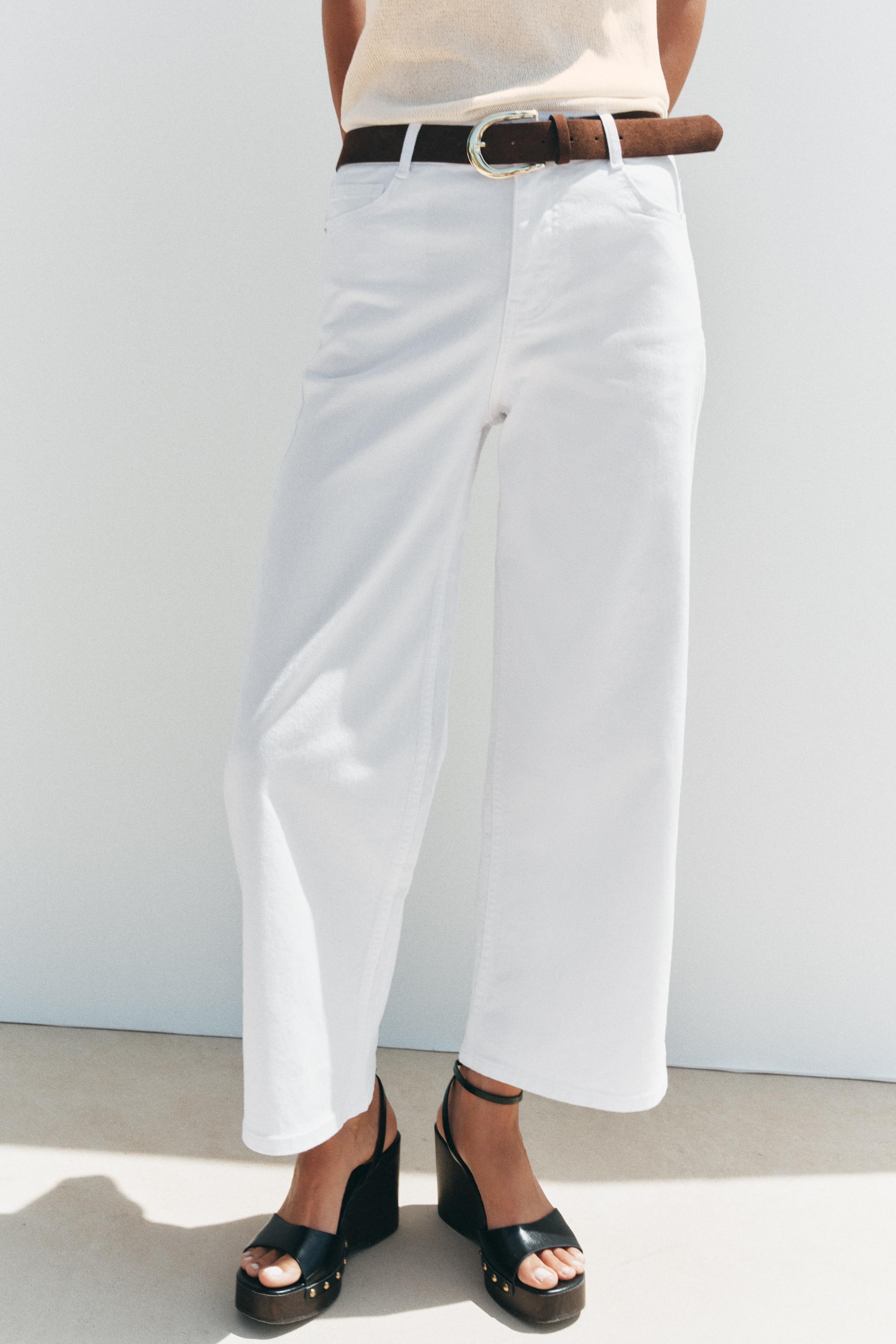 Z.10 HIGH-WAISTED BELTED CULOTTE JEANS