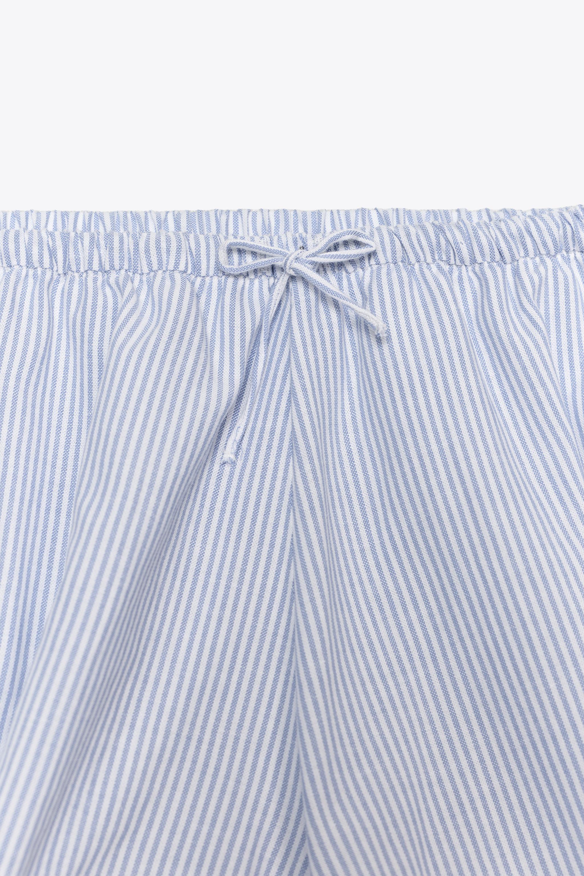 STRIPED CULOTTE SHORTS